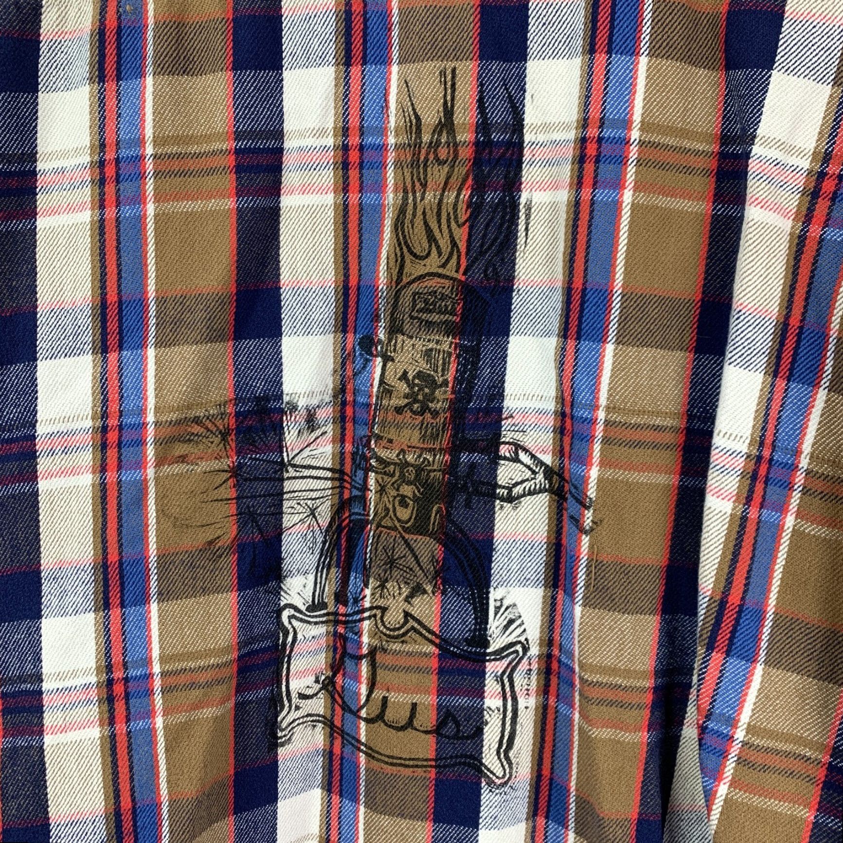 Vintage VINTAGE Five Brother Flannel Shirt Mens 2XL Plaid Button USA Personalized Gus Size US XXL / EU 58 / 5 - 7 Thumbnail