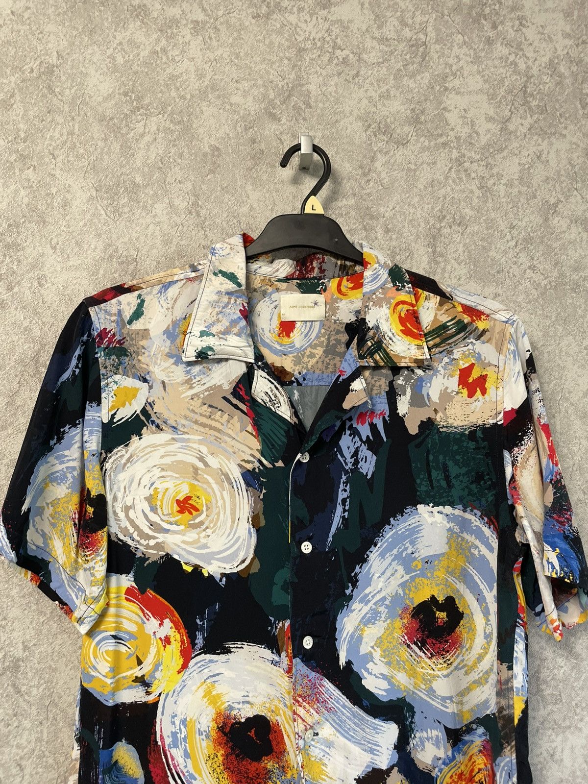 Aime Leon Dore Aime Leon Dore ALD Floral Brush Stroke Leisure Shirt Size US M / EU 48-50 / 2 - 2 Thumbnail