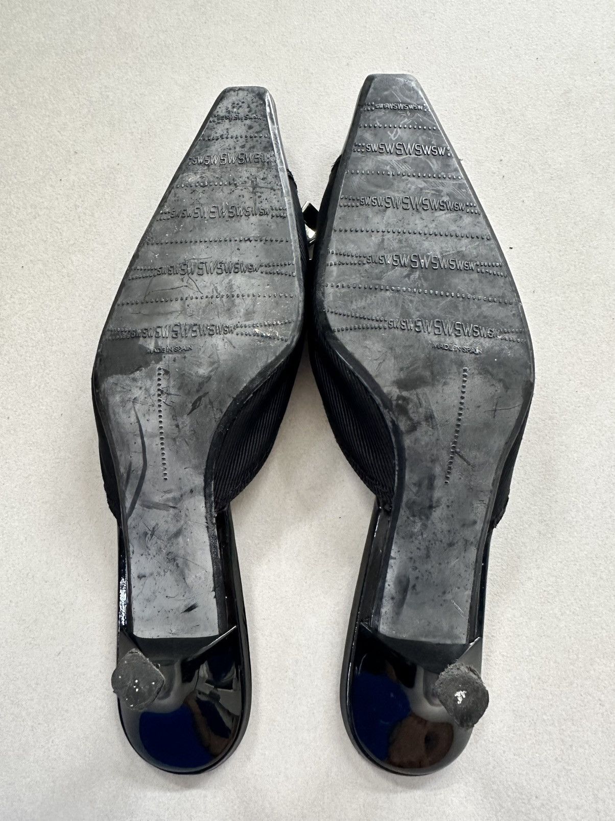 Stuart Weitzman Stuart Weitzman Black kitten Heel Sandal, Size 9 N Size US 9 / IT 39 - 6 Thumbnail
