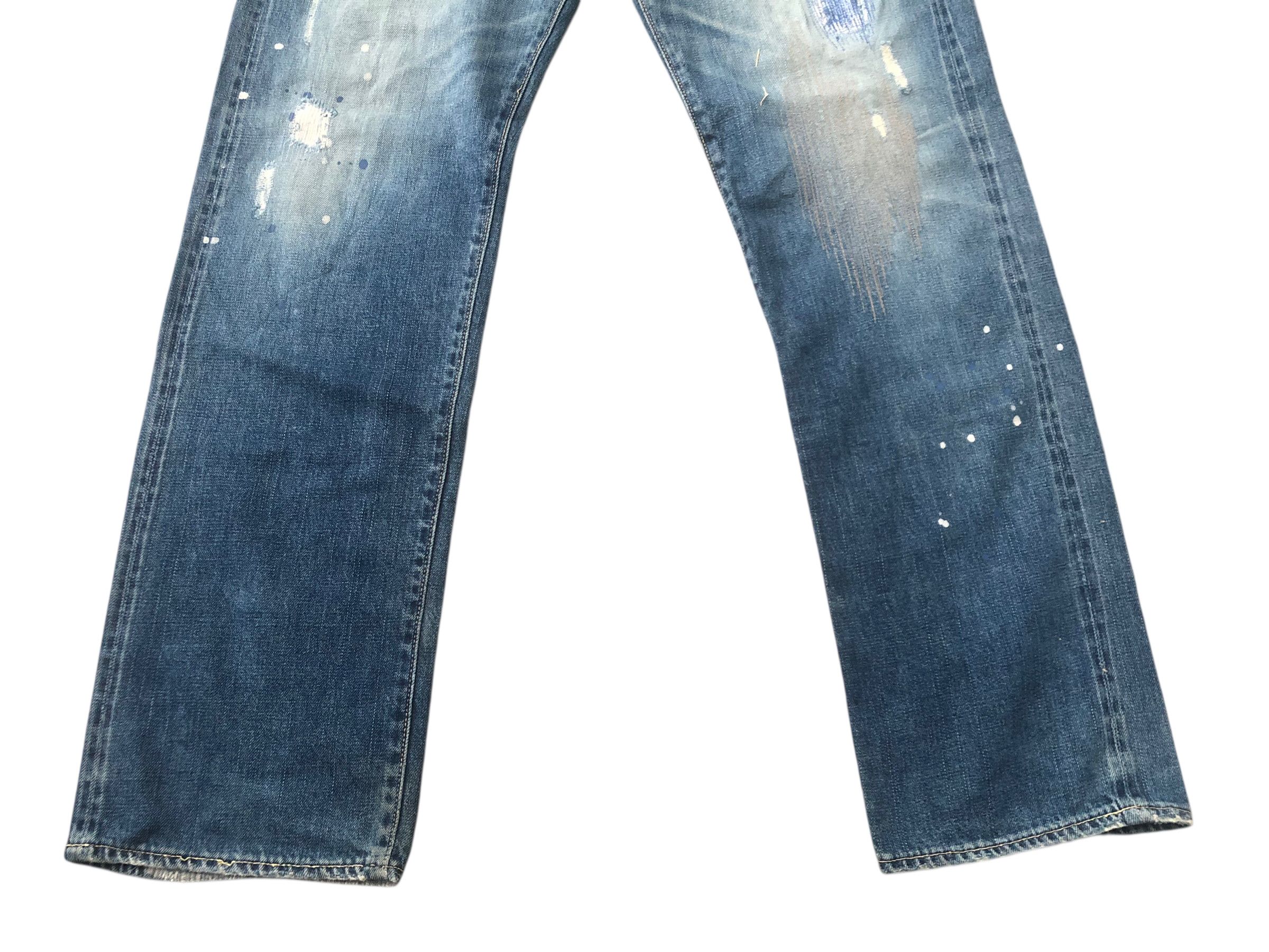 Visvim 💯Rare VISVIM Fluxus 00 damaged-1 d1 denim Selvedge Jeans Size US 34 / EU 50 - 4 Thumbnail