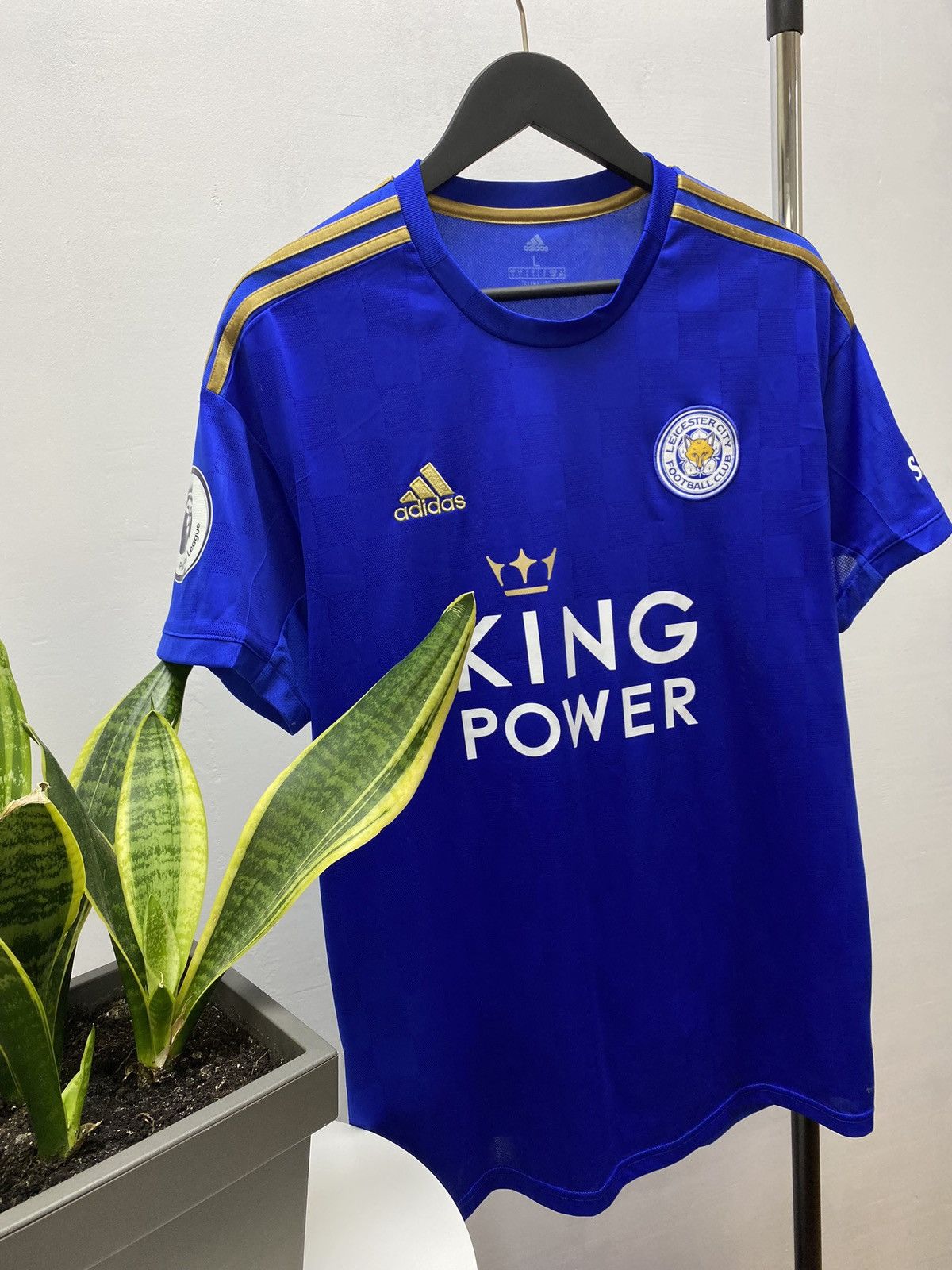Adidas Leicester City 2019-2020 Home Soccer Jersey Football Shirt Size US L / EU 52-54 / 3 - 3 Thumbnail