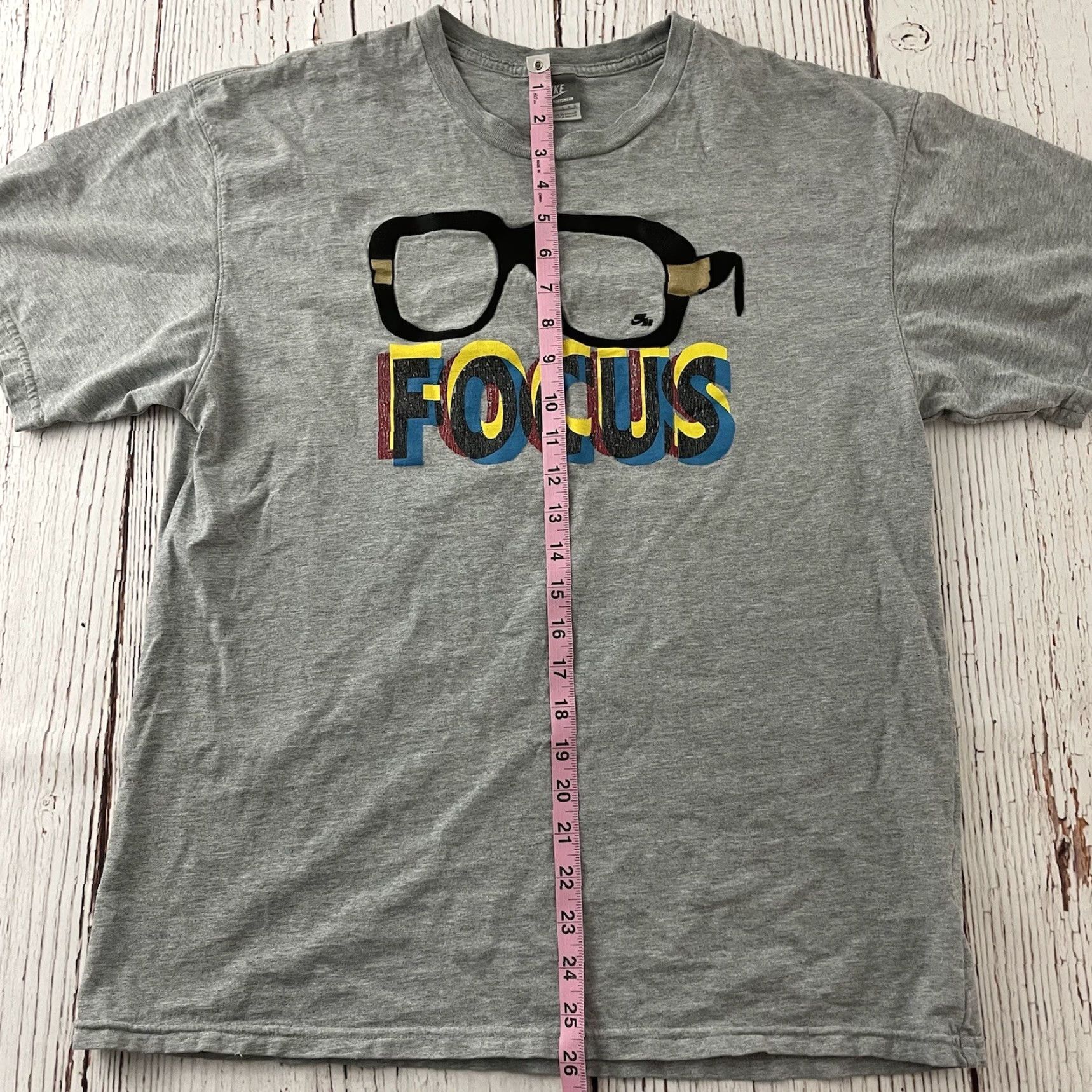 Nike Nike Focus T-Shirt Nike Focus Gray Short Sleeve Men Large Shirt Mens Size US L / EU 52-54 / 3 - 5 Thumbnail