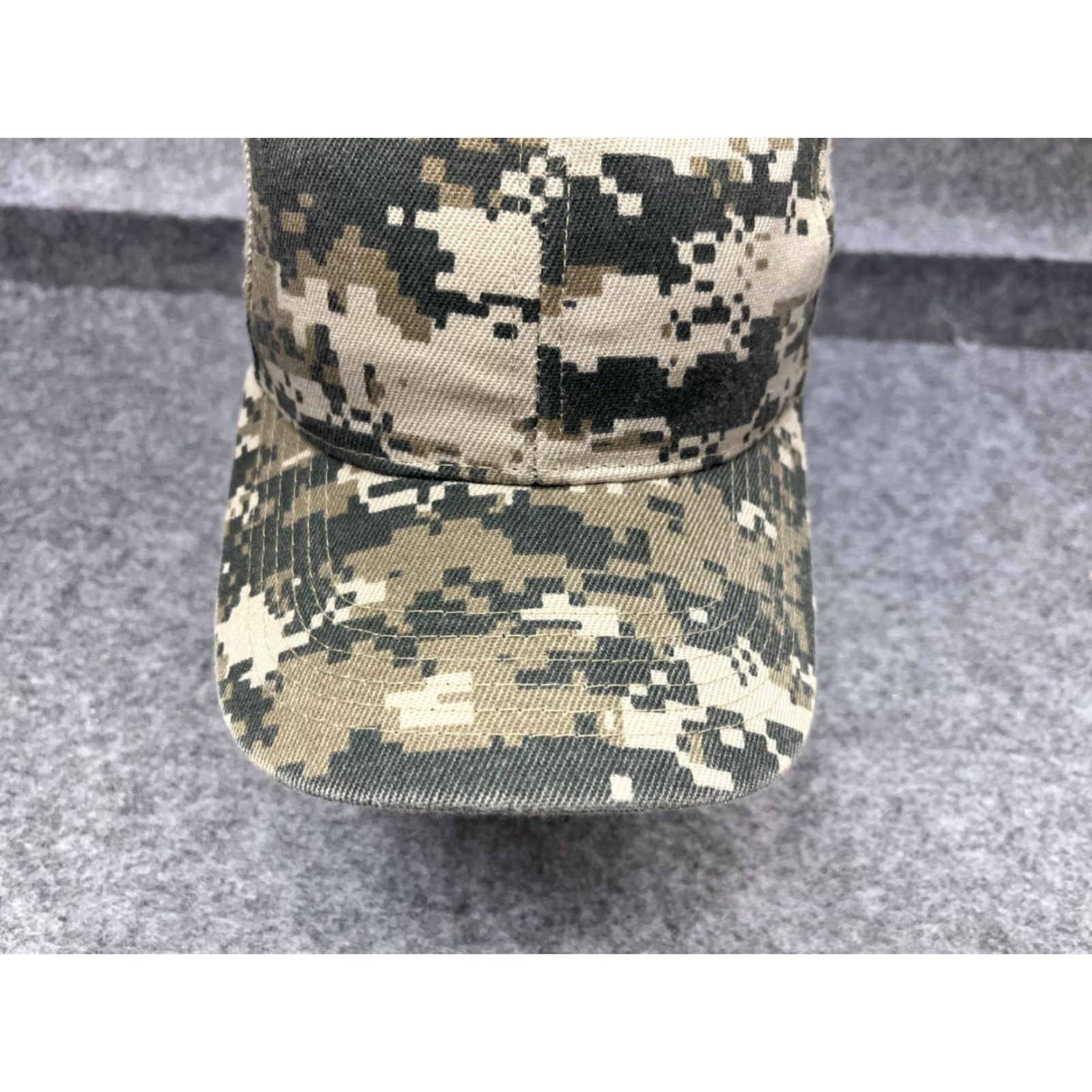 Vintage Hat Strap Back Adult One Size Green Digital Camo 100% Polyester Camp Outdoors Size ONE SIZE - 3 Thumbnail