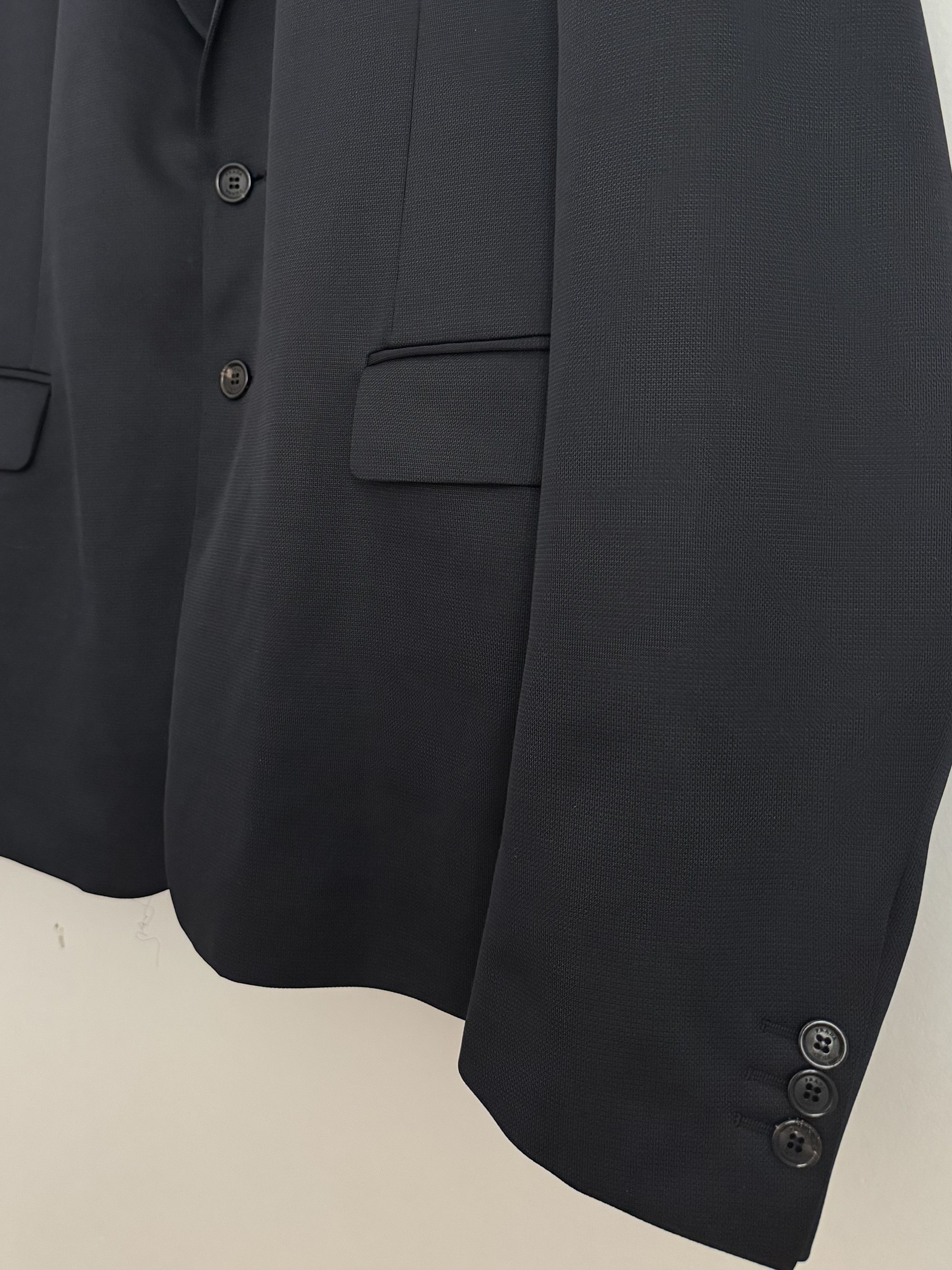 Prada Prada Mens Black Blazer Size 52 Minimal Tailored Jacket Size 52R - 4 Thumbnail