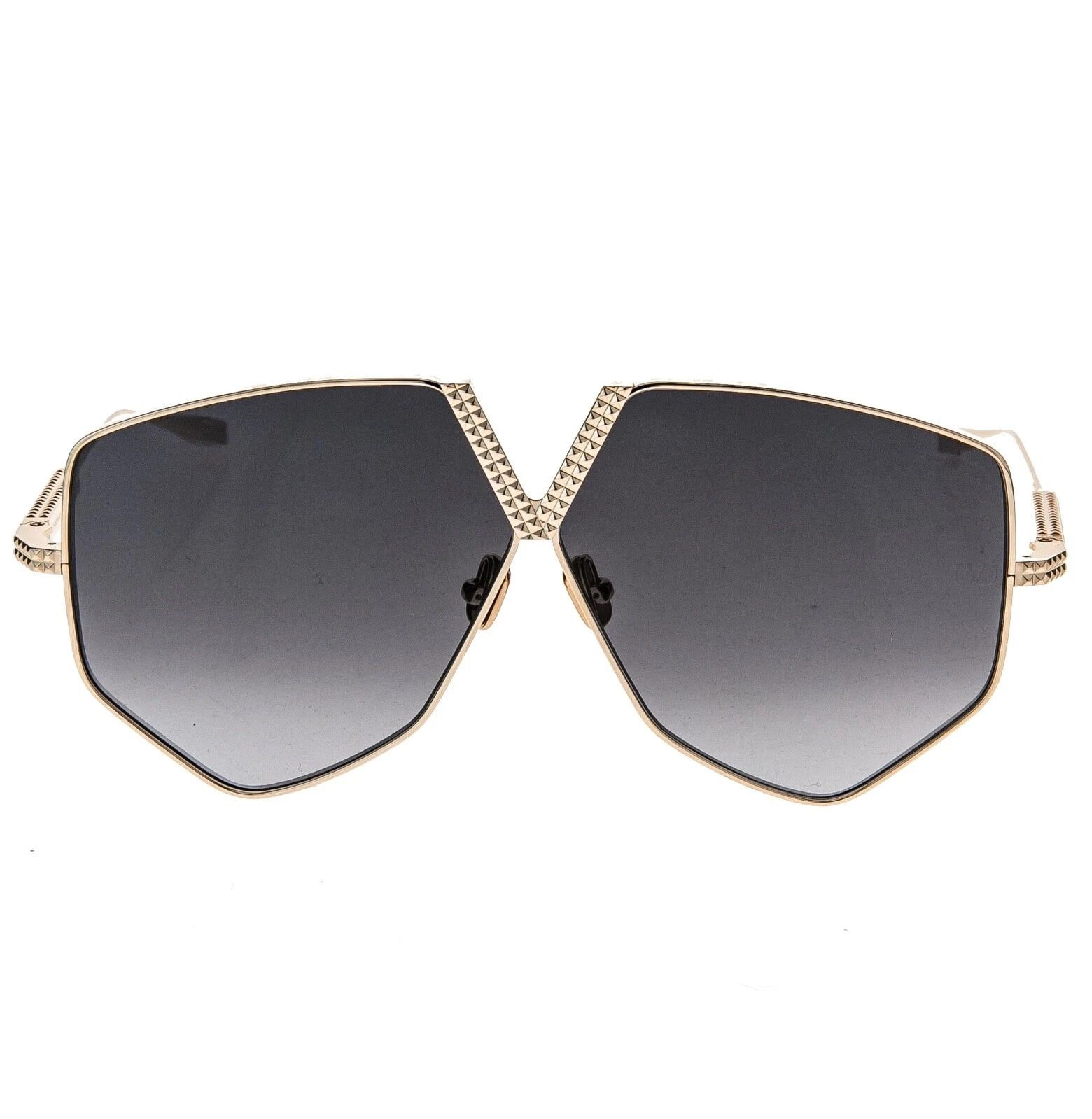 Valentino VALENTINO V HEXAGON VLS115 Gold Titanium Gray Mask VLS 115A Size ONE SIZE - 9 Thumbnail