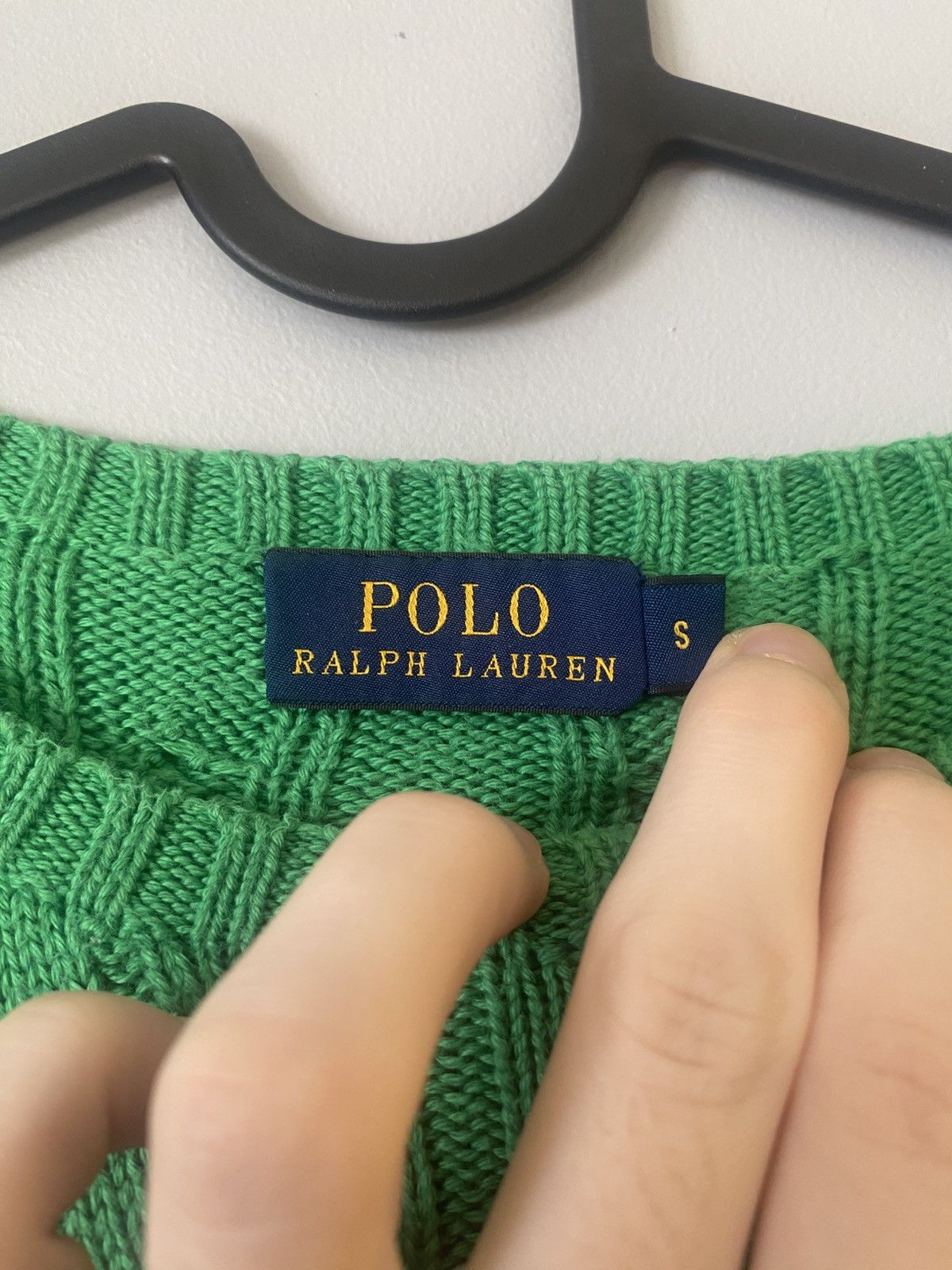 Polo Ralph Lauren × Ralph Lauren Ralph Lauren women’s sweater cableknit green s old money Size S / US 4 / IT 40 - 3 Thumbnail
