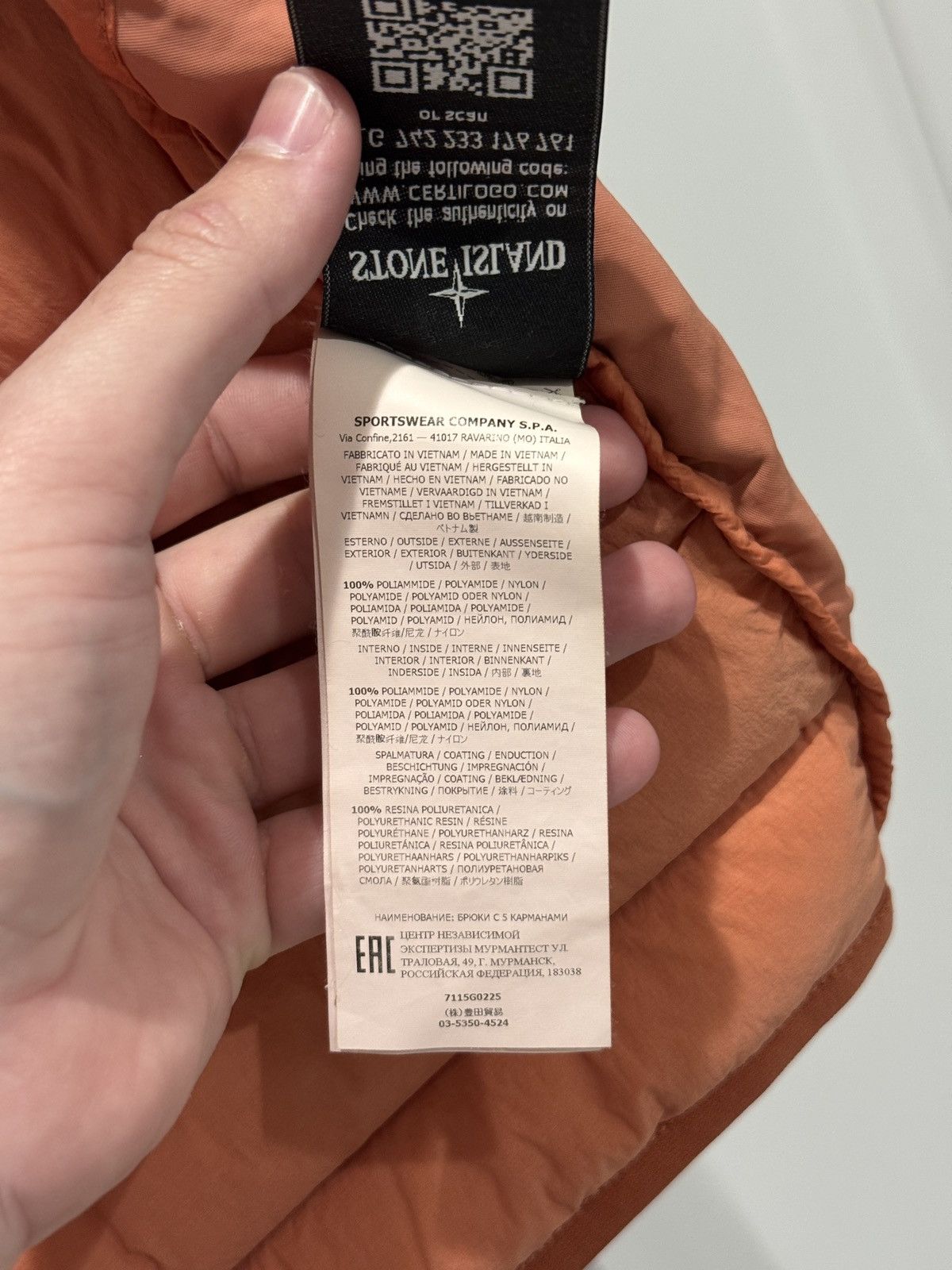 Stone Island Stone Island Nylon Patch Orange Puffer Vest Down Size XL Size US XL / EU 56 / 4 - 10 Thumbnail