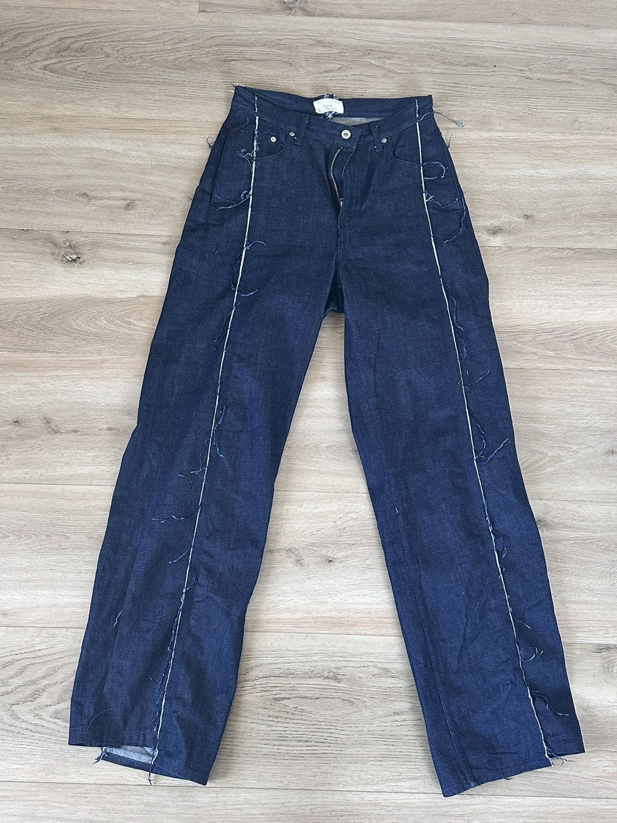 Vuja De Vuja De Straight leg Amalia Raw Denim Indigo | Grailed