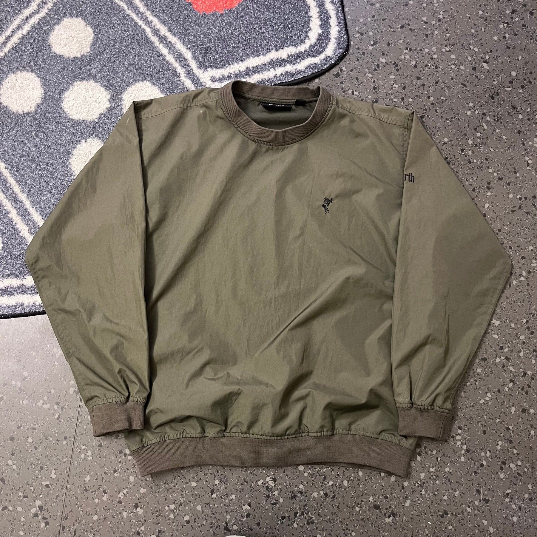 Ashworth Olive golf Crewneck Sweatshirt