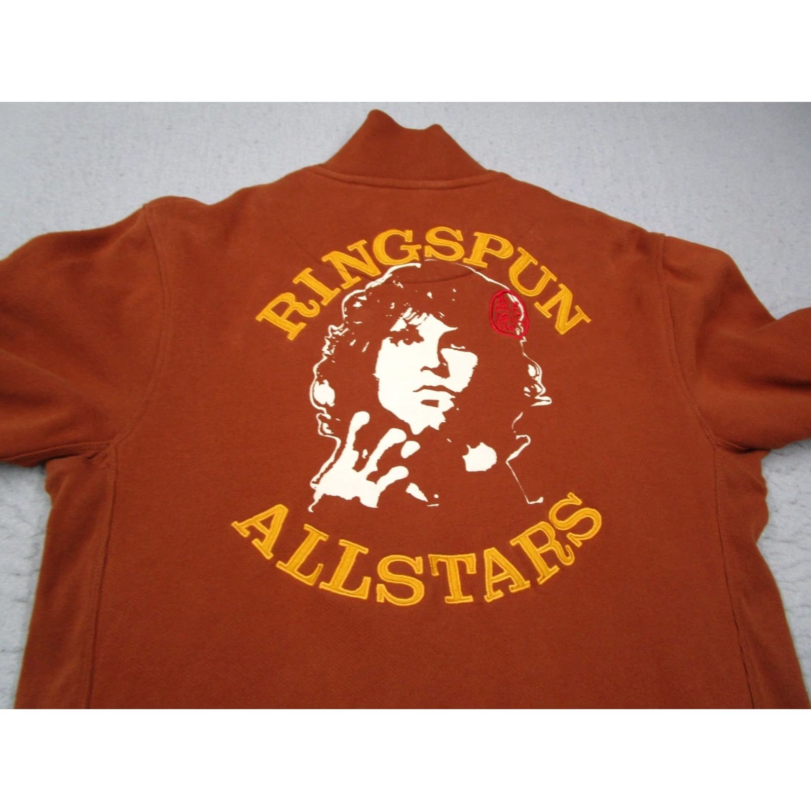Vintage VINTAGE Ringspun All Stars Jacket Mens Medium Brown The Doors Jim Embroidered Bomber Jacket Music Rock Adult Regular Size M Brown Mens Size US M / EU 48-50 / 2 - 5 Thumbnail