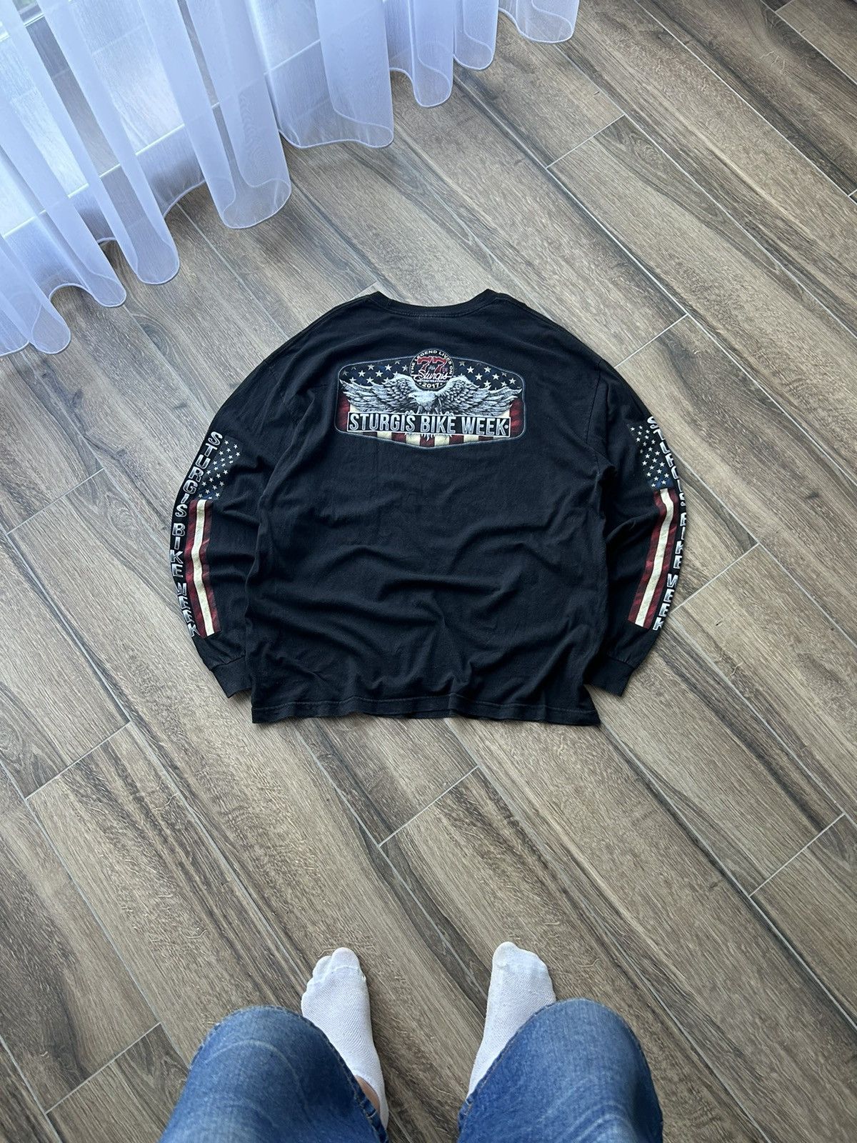 Vintage Vintage Sturgis Biker week y2k usa 🇺🇸 long-sleeves mens Size US XL / EU 56 / 4 - 2 Thumbnail