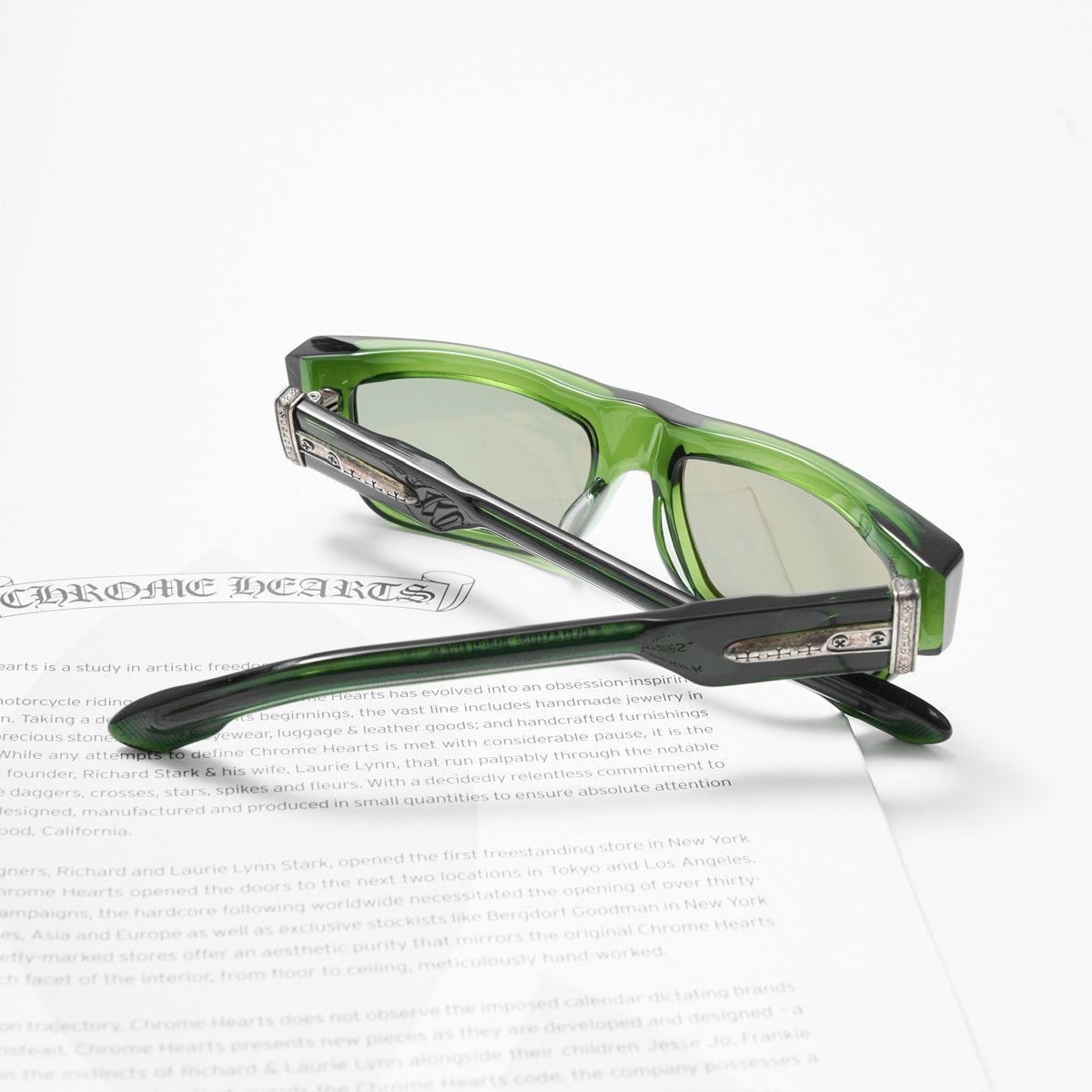 Chrome Hearts CHROME HEARTS GIRTH QUAKE DARK OLIVE SUNGLASSES Size ONE SIZE - 7 Thumbnail