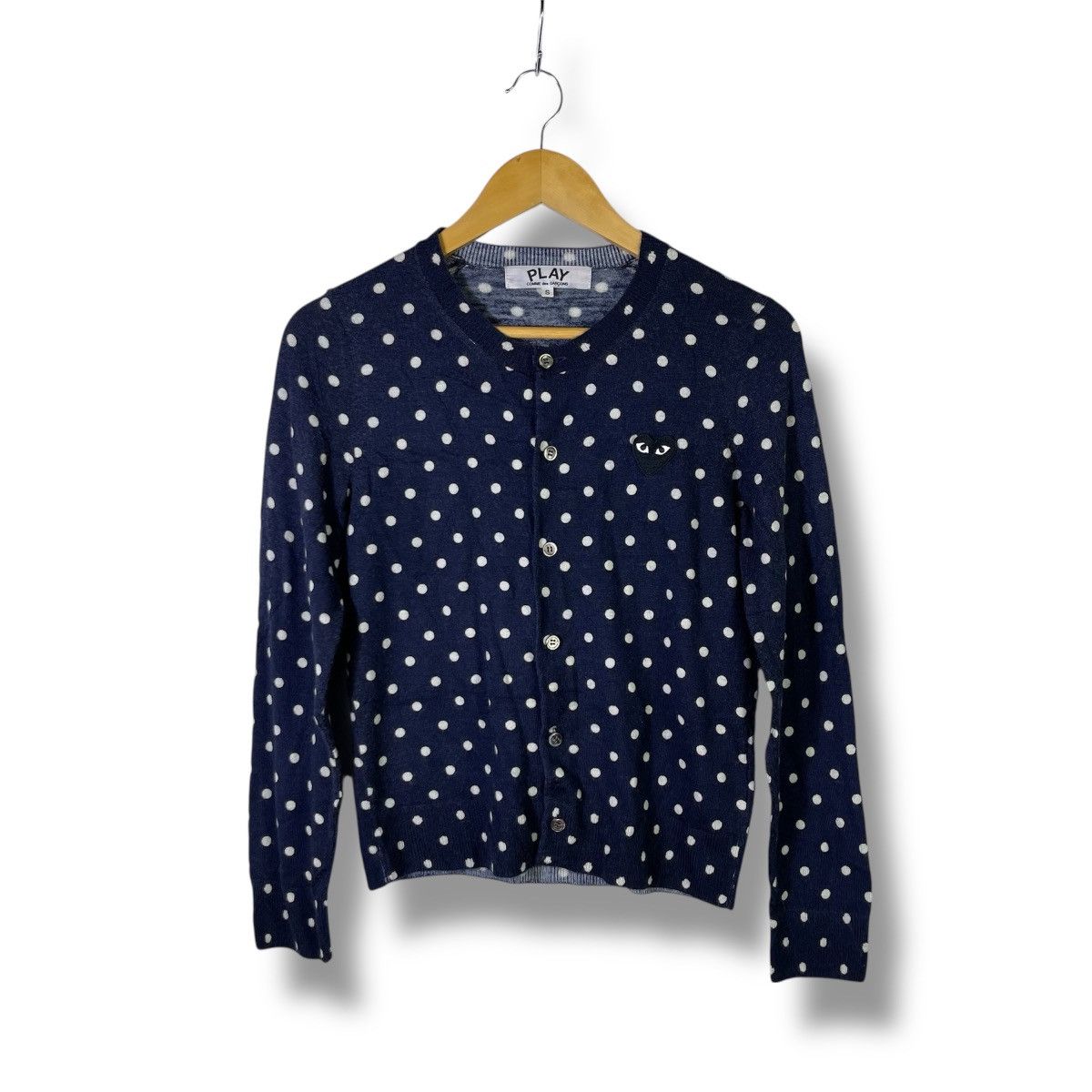 Comme des Garcons PLAY Rare! Comme Des Garcons Polka Dot Cardigan Shirt Size S / US 4 / IT 40 - 1 Thumbnail