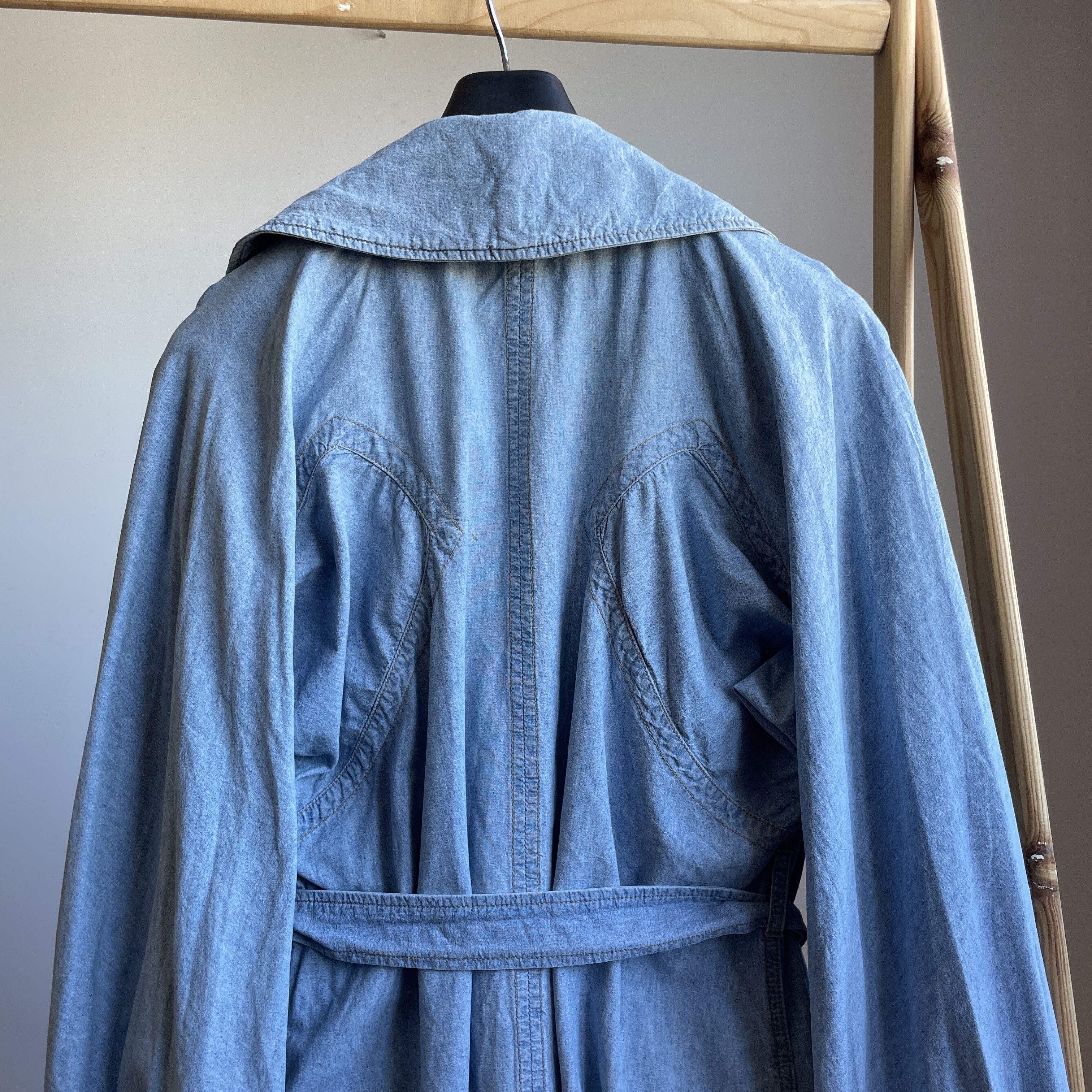 Stella McCartney Stella McCartney 2004 Womens Denim Trench Coat Size IT 42 Size M / US 6-8 / IT 42-44 - 5 Thumbnail