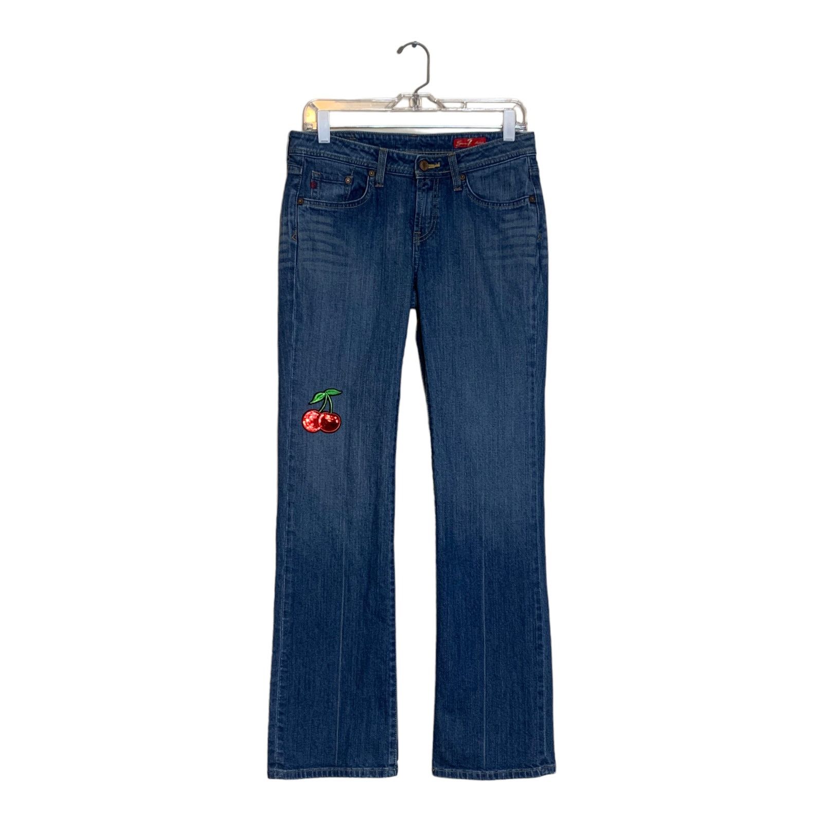 Seven 7 Seven7 blue Y2K Bootcut low rise Jeans size 30 Size 30" / US 8 / IT 44 - 1 Thumbnail