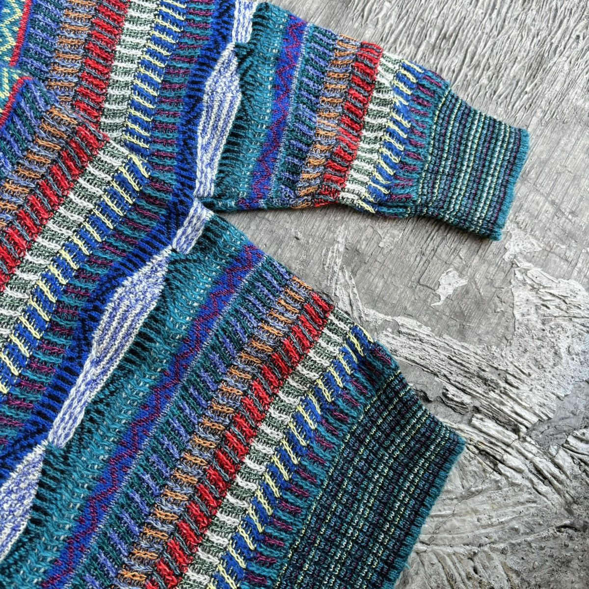 Coogi × Vintage Coogi style 3D cable knitwear fantasie di Settembre sweater Size US L / EU 52-54 / 3 - 6 Thumbnail