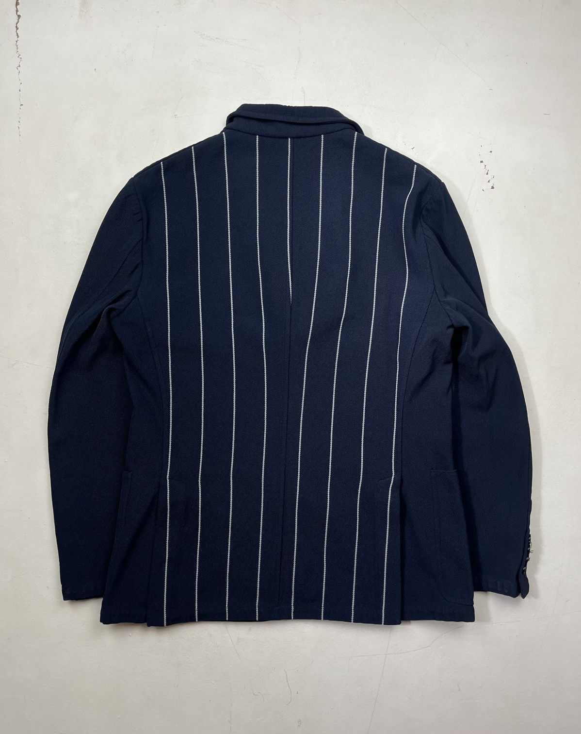 Hermes Vintage Hermès Striped Back Jacket Size XL / US 12-14 / IT 48-50 - 18 Thumbnail