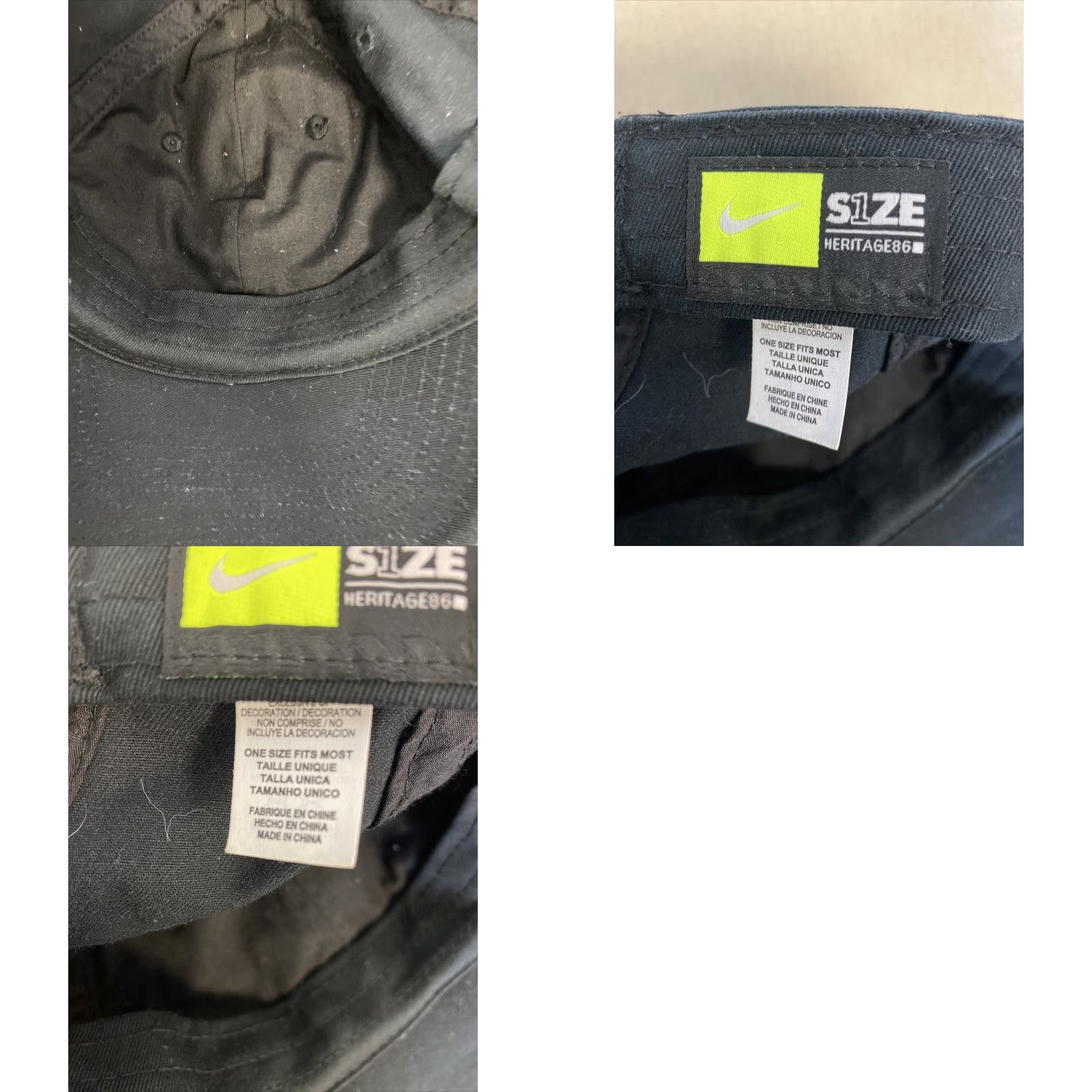 Nike Nike S1ZE Heritage86 Adjustable Hat Cap Swoosh Men Women Black 241 Baseball Cap Nike Size ONE SIZE - 8 Thumbnail