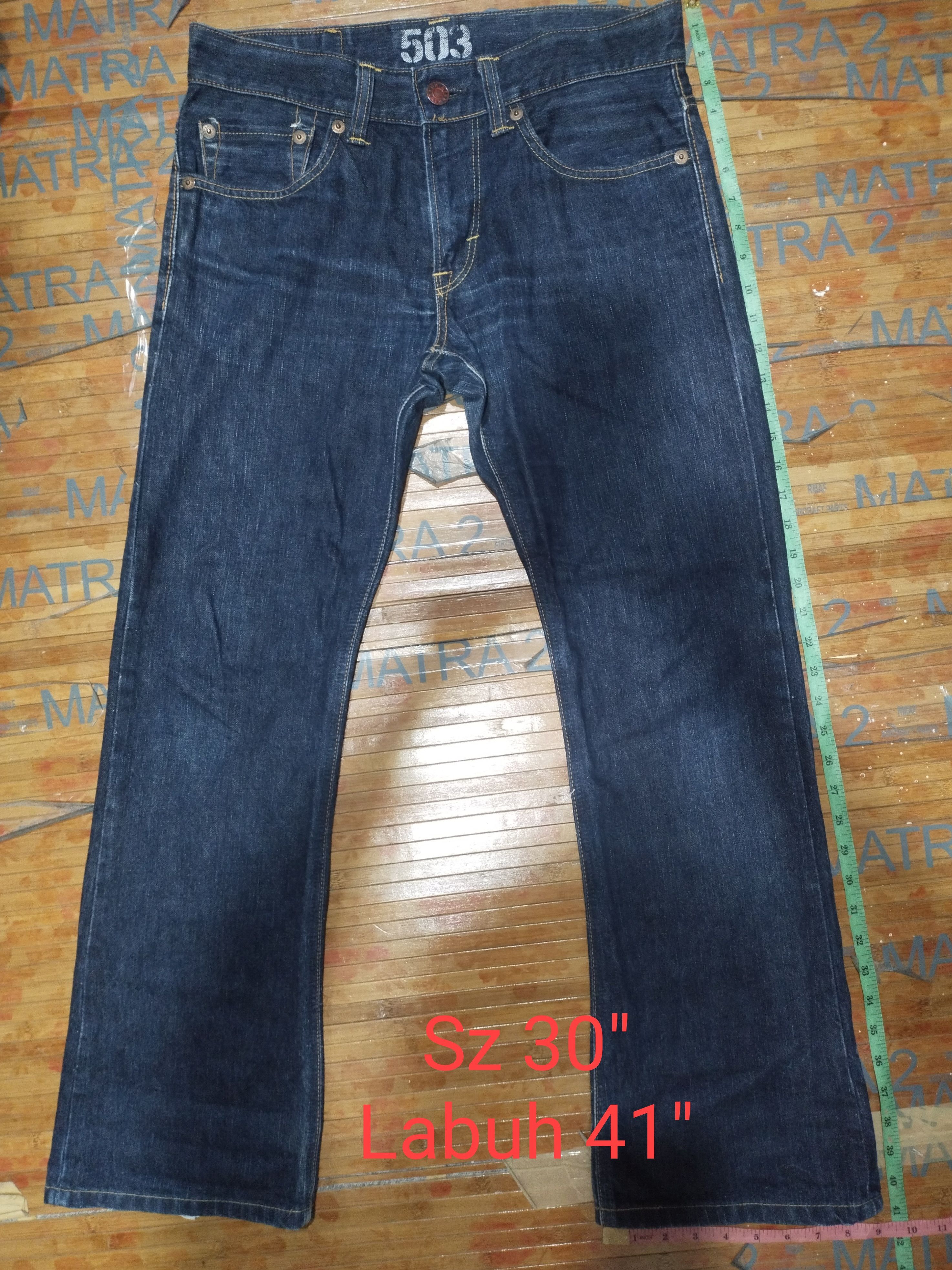 Edwin Jeans Edwin 503,Blue Trip Sz 30" Size US 30 / EU 46 - 1 Thumbnail