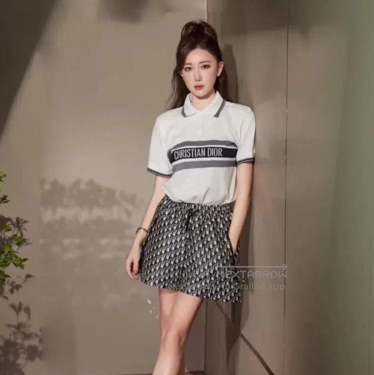 Dior Dior White striped logo letter printed cotton lapel single Size S / US 4 / IT 40 - 8 Thumbnail
