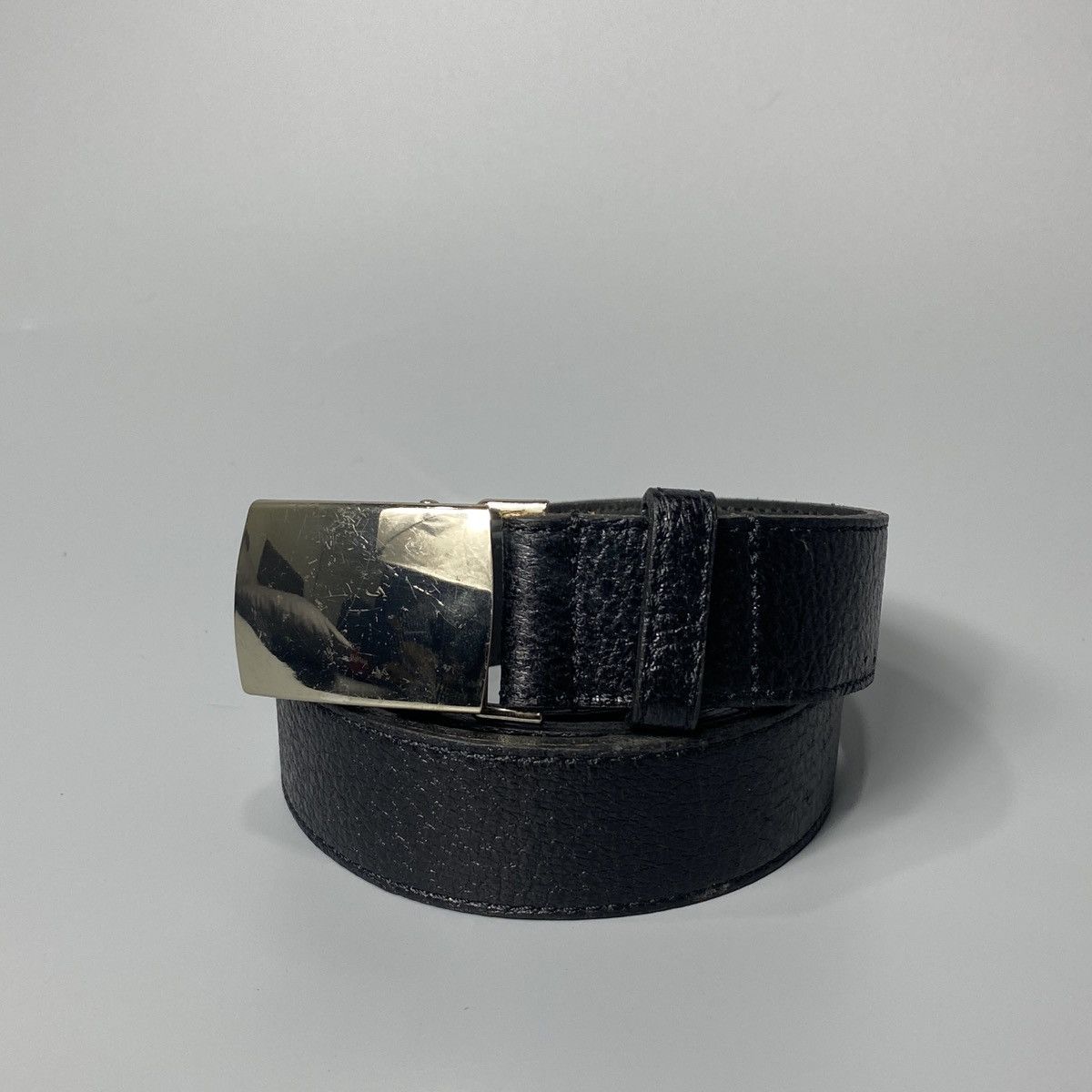 Comme des Garcons Homme Black Leather Buckle Belt Size ONE SIZE - 1 Thumbnail