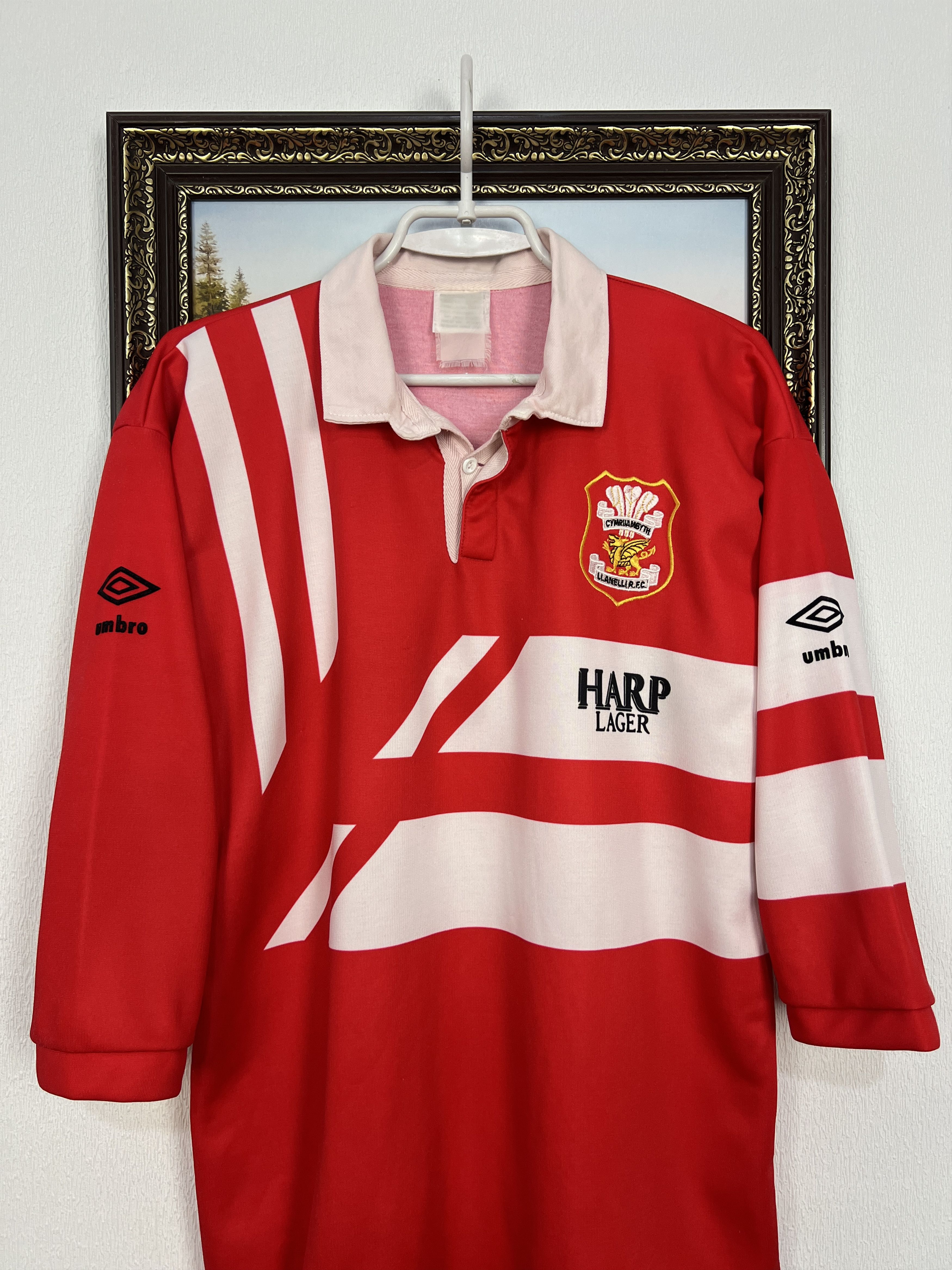 Umbro Rare Vintage 1992 Llanelli Rugby Union Umbro Jersey Shirt Size US M / EU 48-50 / 2 - 2 Thumbnail