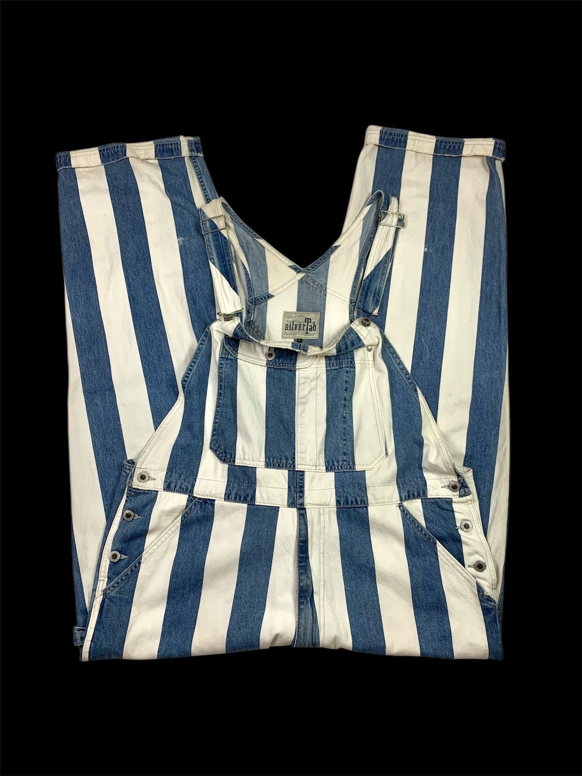 Levi's × Levi's Vintage Clothing × Vintage Overall Levis silvertab striped size XL Size US 40 / EU 56 - 2 Thumbnail