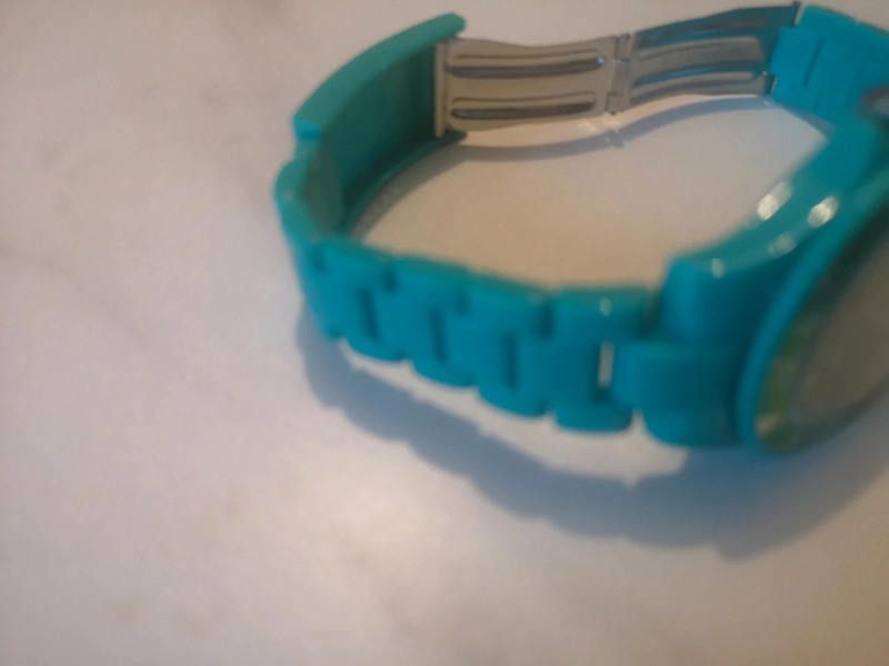 Designer Identity green plastic watch Size ONE SIZE - 3 Thumbnail