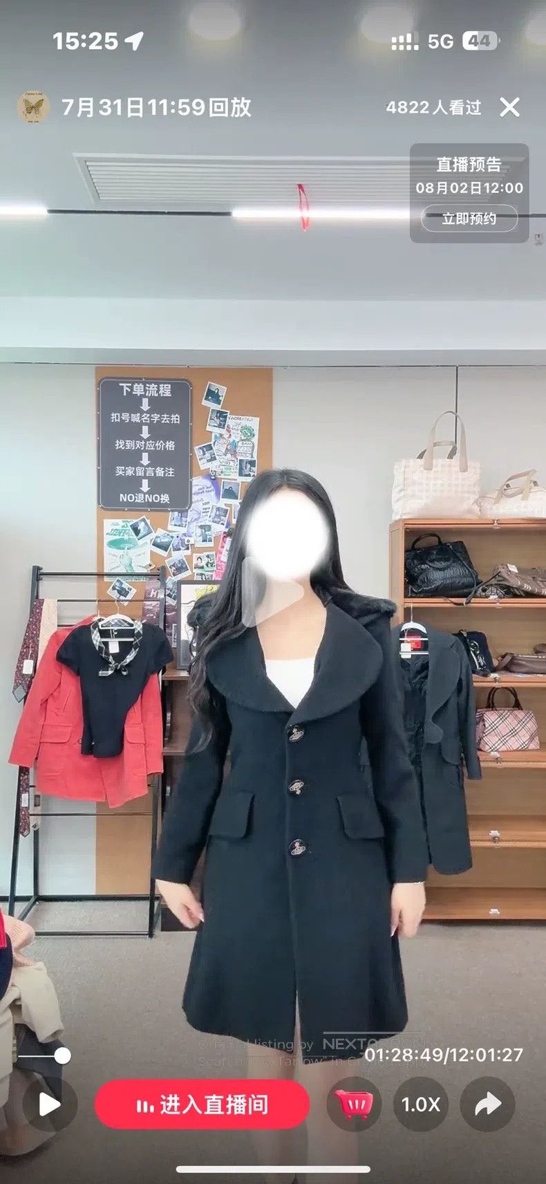 Vivienne Westwood Vivienne Westwood Black fur heart collar coat Size S / US 4 / IT 40 - 2 Thumbnail