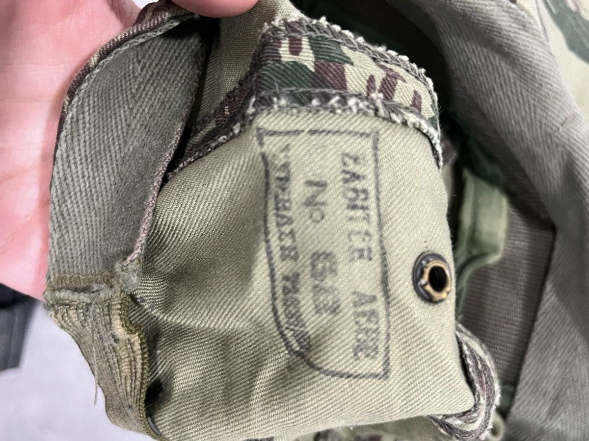 Vintage Vintage camouflage military flat brim fitted cap hat Size ONE SIZE - 3 Thumbnail