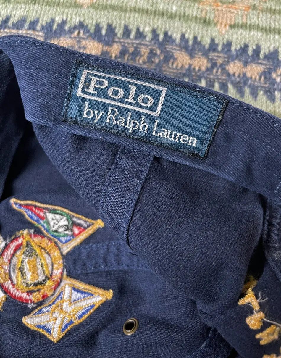 Polo Ralph Lauren Polo Ralph Lauren Yacht Club Leather Baseball Hat Cap Size ONE SIZE - 6 Thumbnail
