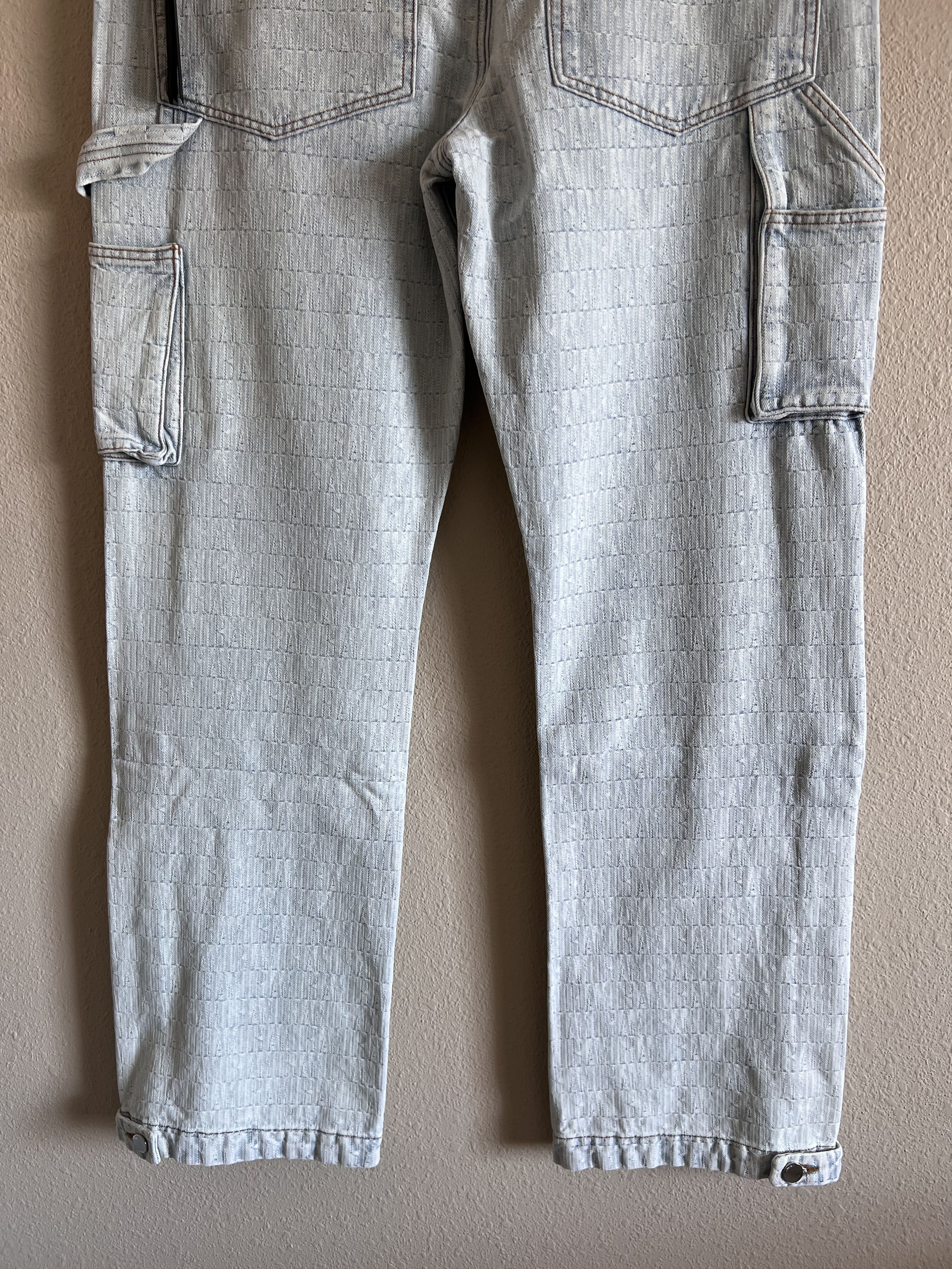 Amiri Amiri Denim Jacquard Carpenter Double Knee Pants Size US 34 / EU 50 - 11 Thumbnail