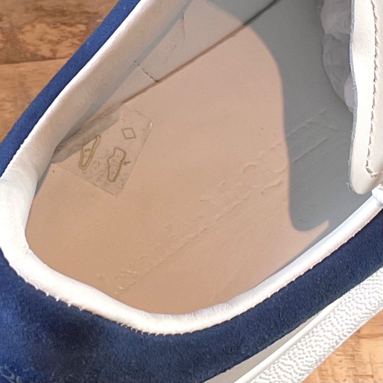 Alexander McQueen Alexander McQueen White Leather Blue Suede Sneakers Size US 9.5 / IT 39.5 - 7 Thumbnail