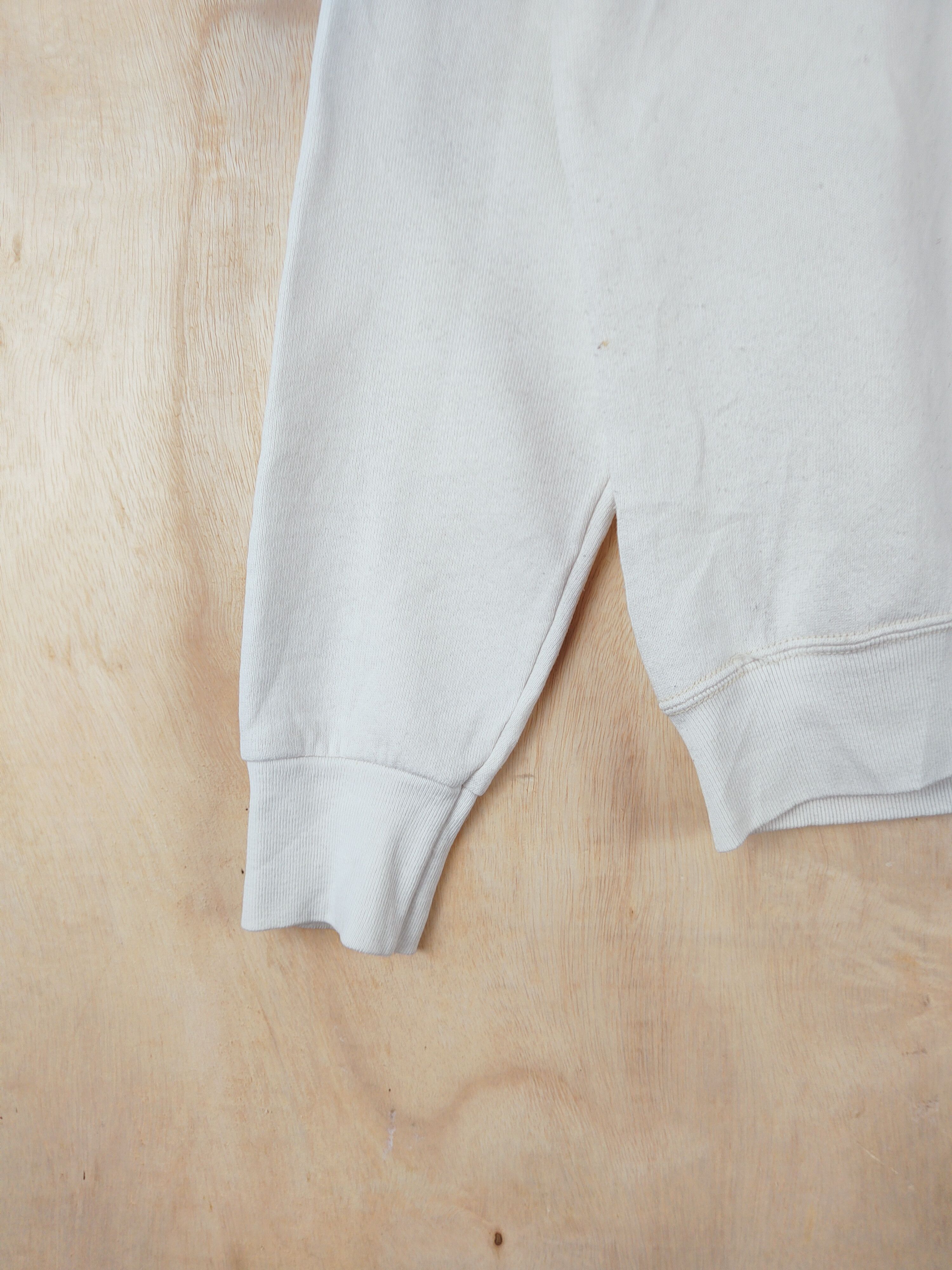 Japanese Brand Local Motion surf vintage White Sweatshirts #S2595 Size S / US 4 / IT 40 - 4 Thumbnail