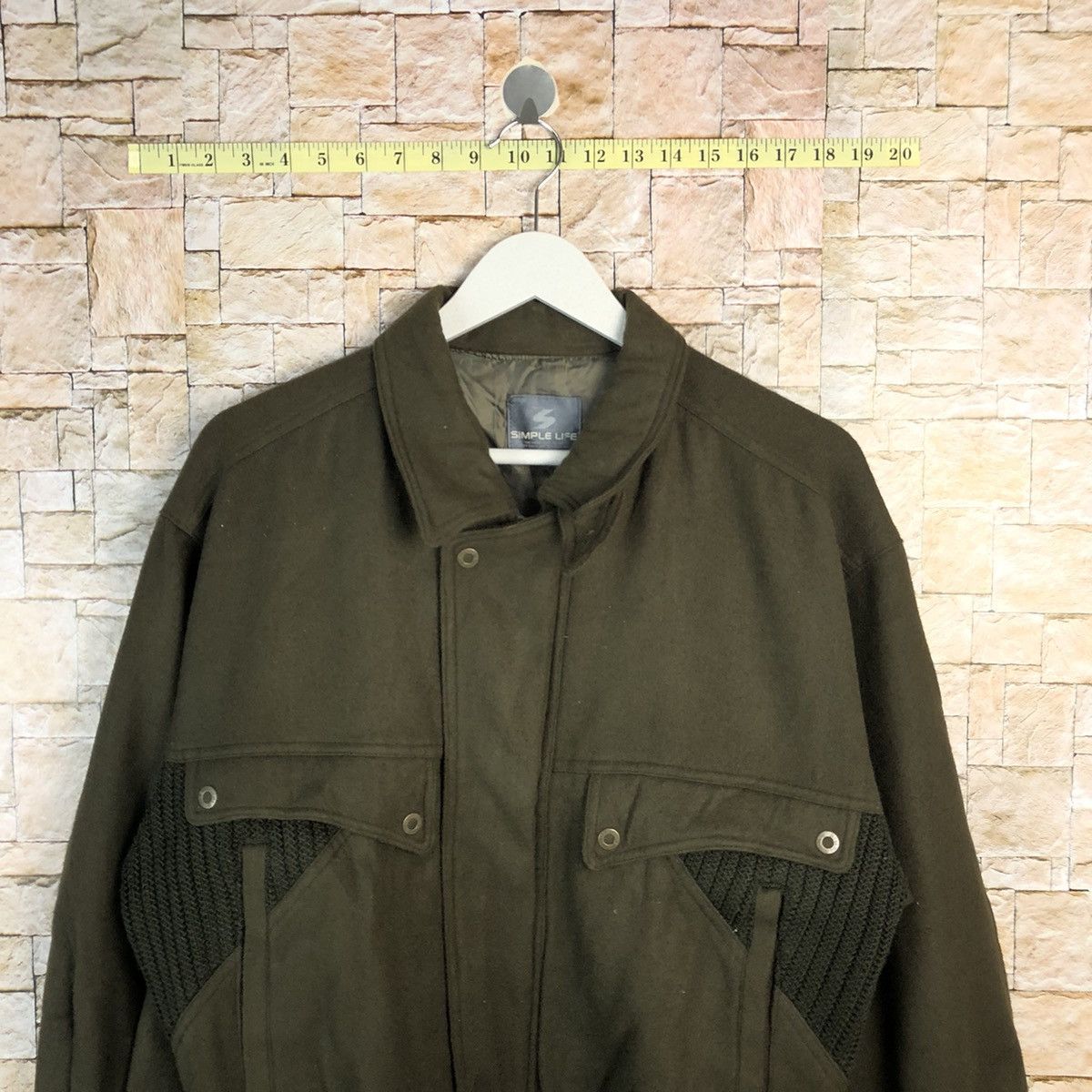 Japanese Brand Simple Life Green Bombers Jacket #A883 Size US S / EU 44-46 / 1 - 2 Thumbnail