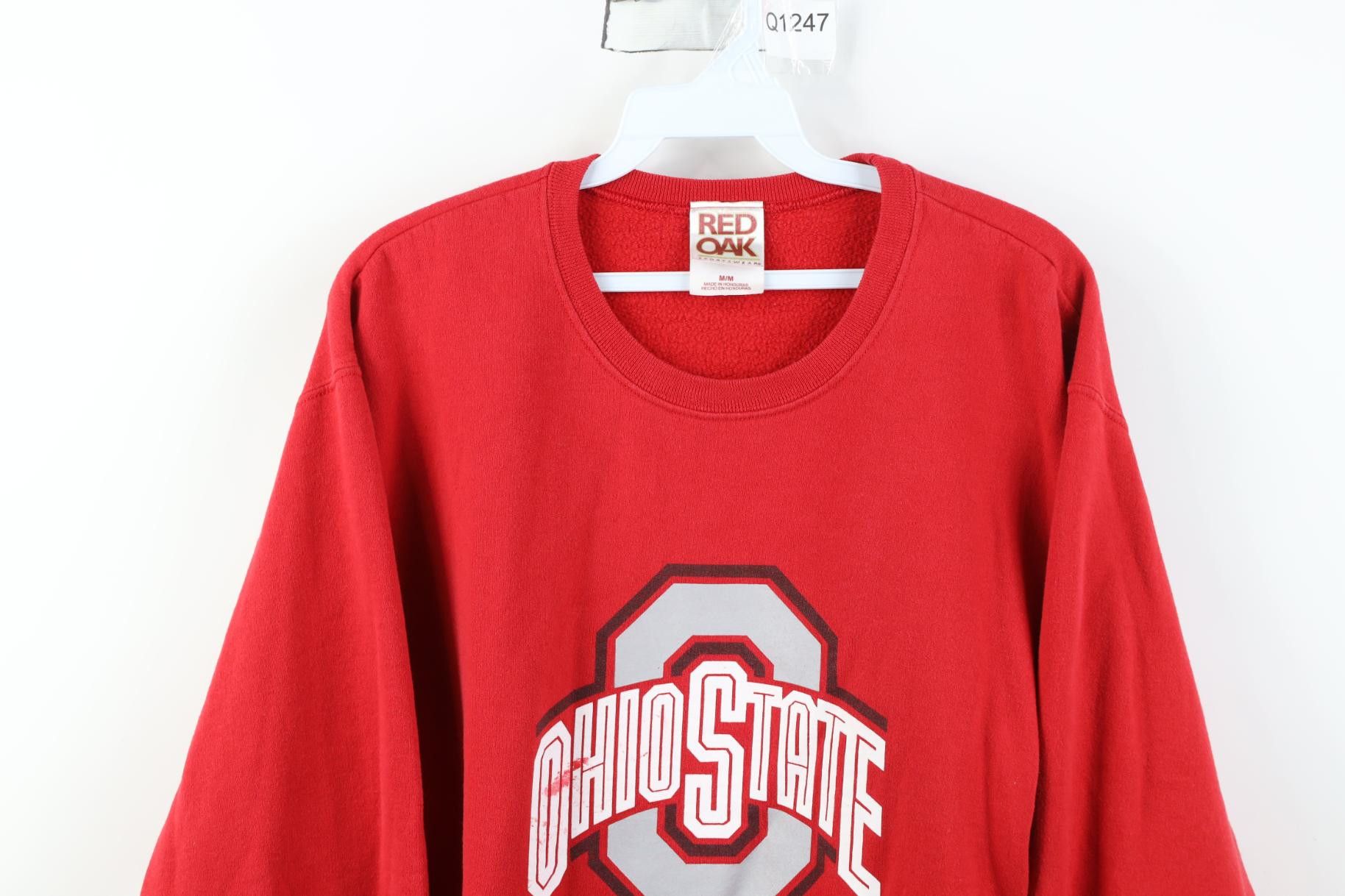 Vintage Vintage 90s Ohio State University Crewneck Sweatshirt Red Size M / US 6-8 / IT 42-44 - 2 Thumbnail