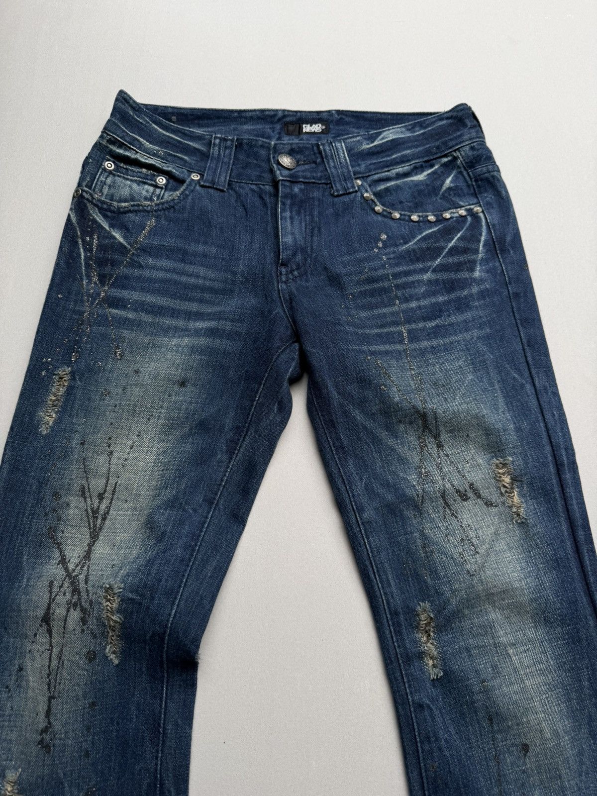 Japanese Brand Gladnews flare jeans Size US 28 / EU 44 - 3 Thumbnail