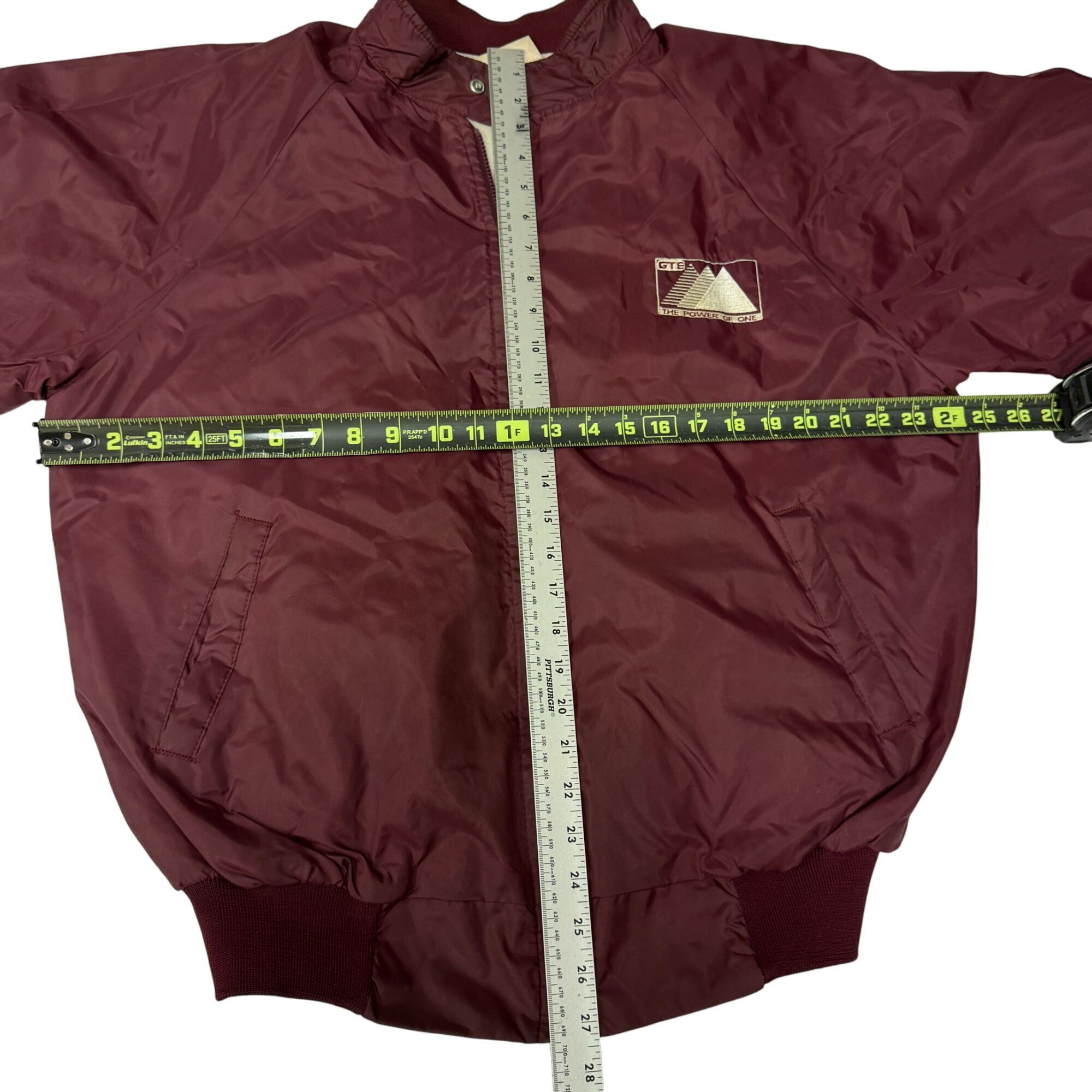 Other 80's Hartwell Maroon Nylon GTE The Power of One Jacket Size US XL / EU 56 / 4 - 9 Thumbnail