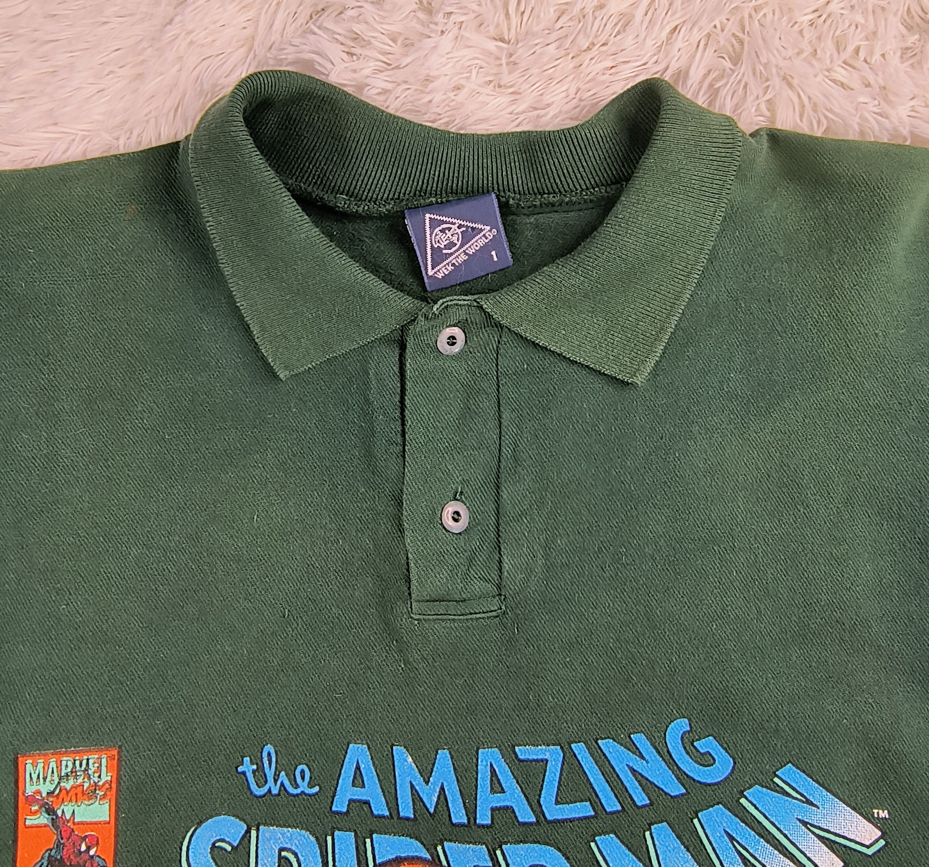 Marvel Comics Vintage The amazing Spiderman 1993 polo rugby Size US XL / EU 56 / 4 - 4 Thumbnail