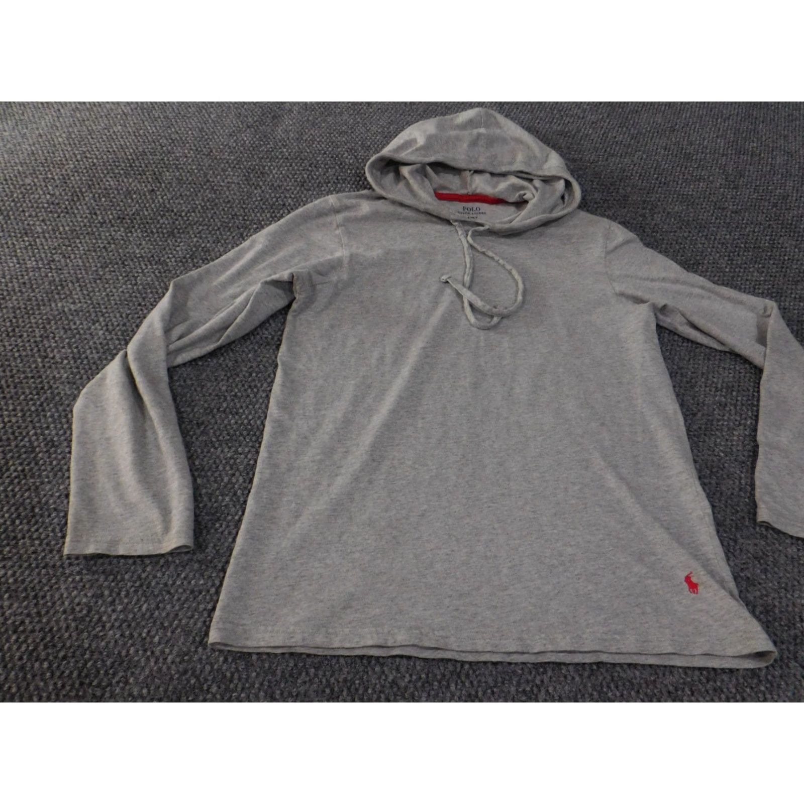 Polo Ralph Lauren Polo Ralph Lauren Hoodie Shirt Mens Small Gray Long Sleeve Lightweight Hooded Pullover Size US S / EU 44-46 / 1 - 3 Thumbnail
