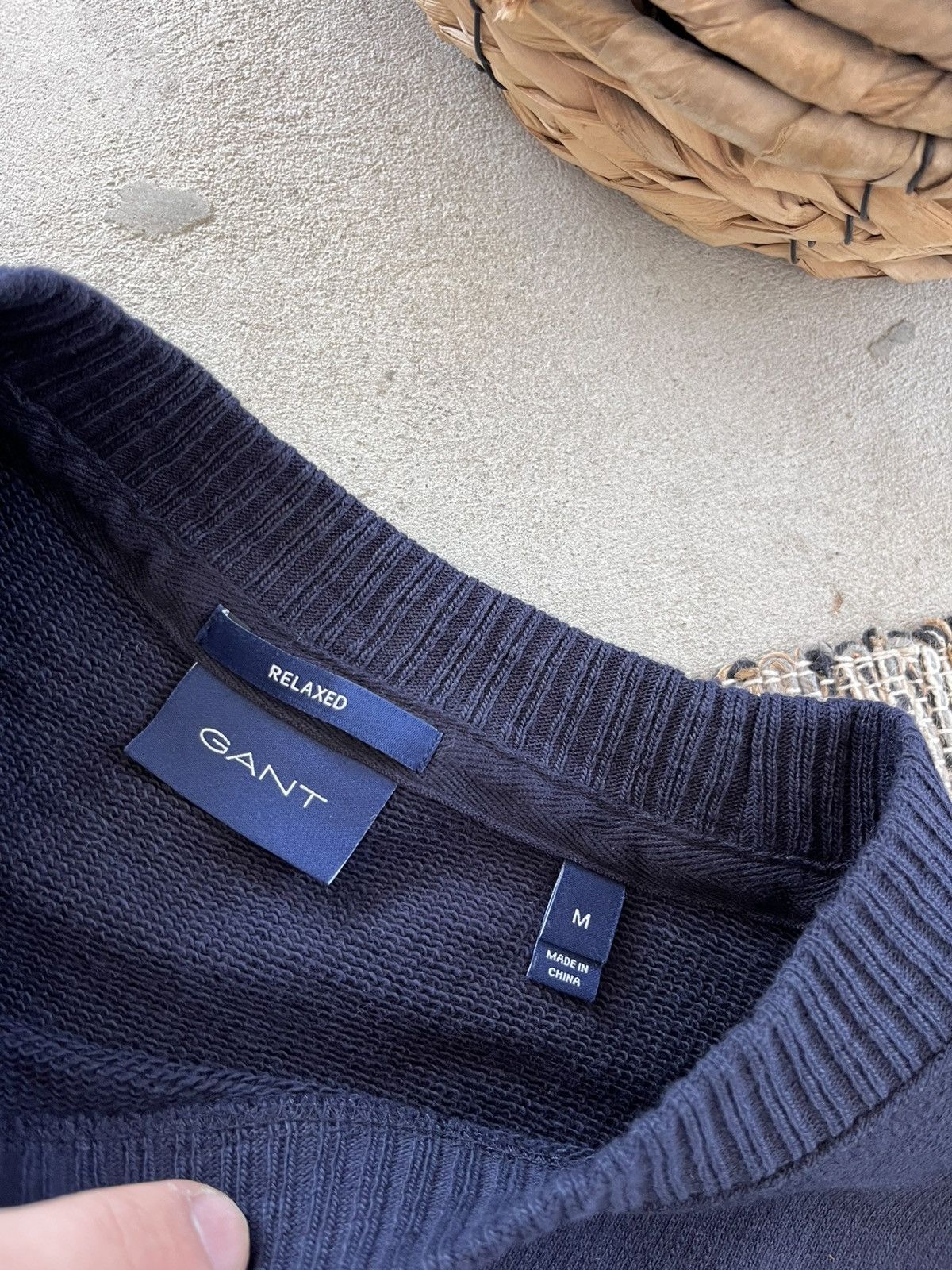 Gant Vintage Gant Knit Sweatshirt Navy Pattern Logo Crewneck Y2K Size US M / EU 48-50 / 2 - 7 Thumbnail