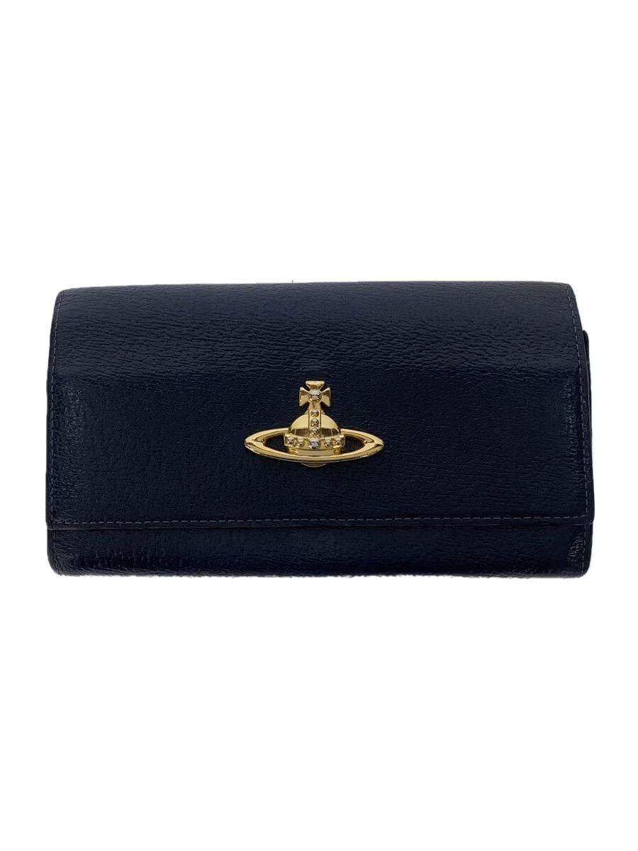 Vivienne Westwood Vivienne Westwood Plain Lthr Long Wallet Black Size ONE SIZE - 1 Thumbnail