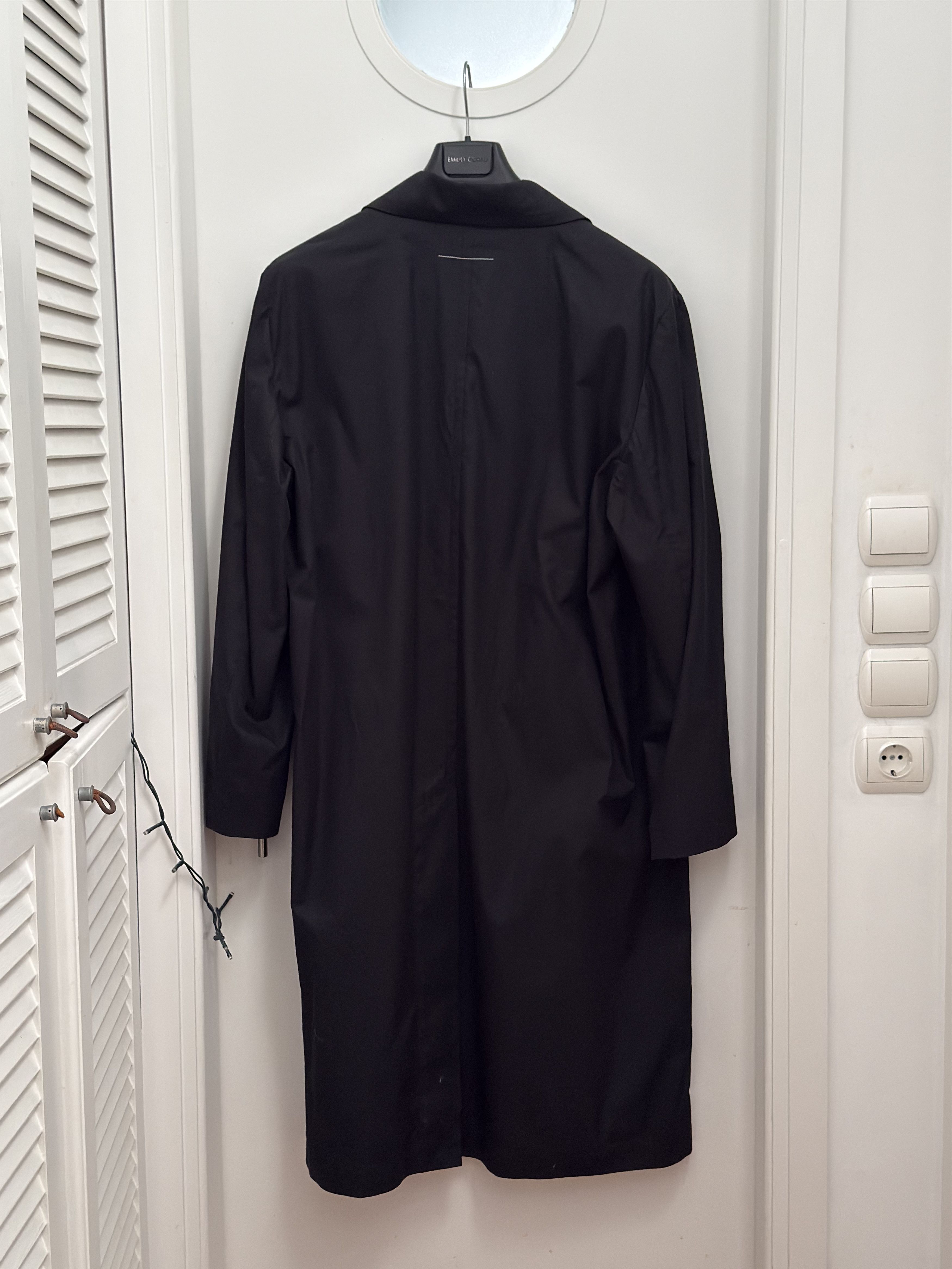MM6 MM6 Maison Margiela Men's Trench Coat in Black Size US M / EU 48-50 / 2 - 9 Thumbnail