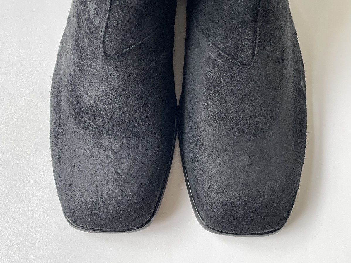 Our Legacy Waxed Suede ‘Michaelis’ Square Toe Boots Size US 13 / EU 46 - 6 Thumbnail