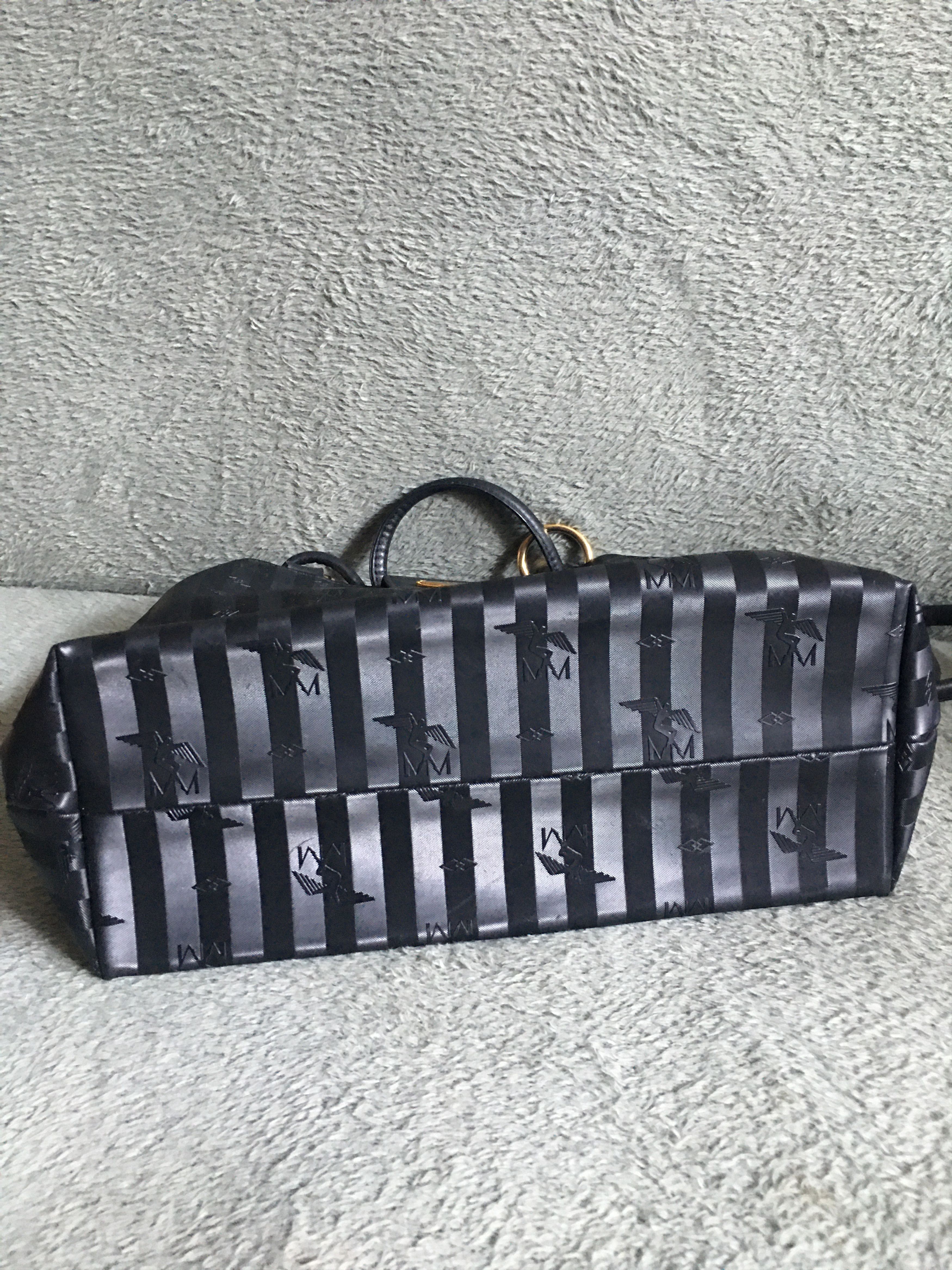Maison Mollerus Maison Mollerus MM Leather Black Monogram ShoulderBag Size ONE SIZE - 5 Thumbnail