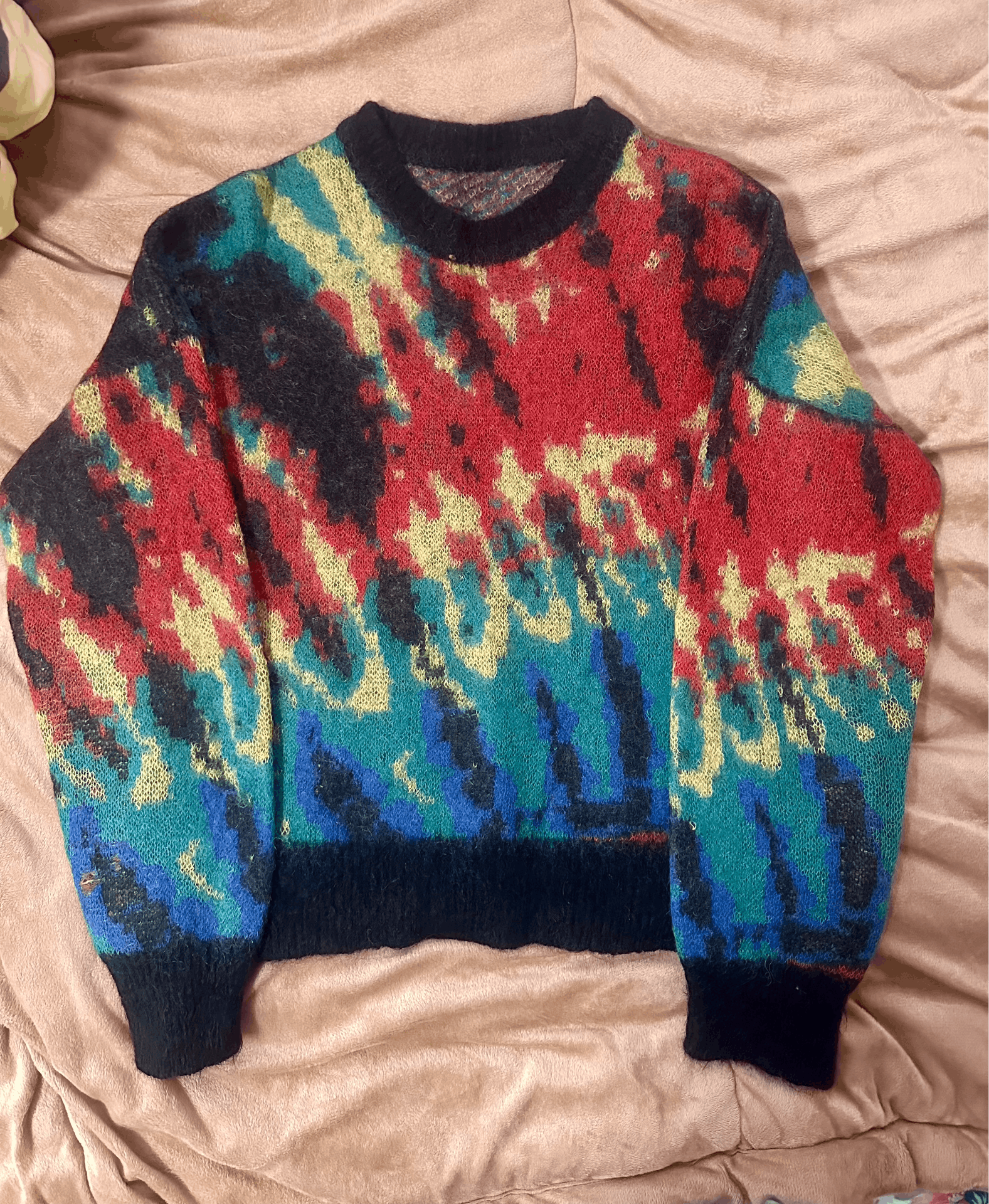 Dsquared2 Mohair Abstract Print Sweater