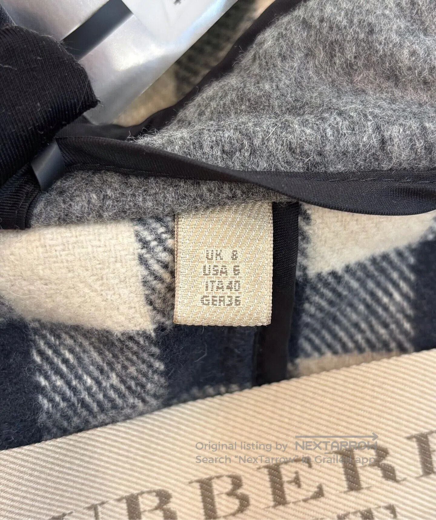 Burberry Burberry Women's Gray Wool Trench Coat. Size XS / US 0-2 / IT 36-38 - 6 Thumbnail