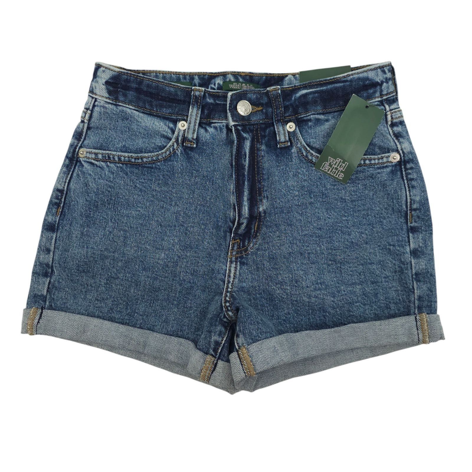 Other Wild Fable Acid Wash Denim Shorts Size 0/25 High Rise Retro Size 25" / US 0 / IT 36 - 1 Thumbnail