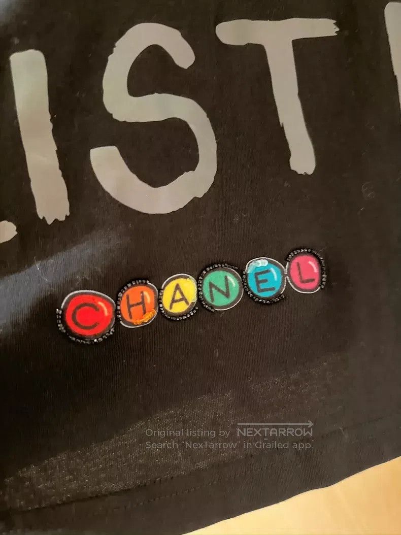 Chanel Chanel Black bead embroidery graffiti long-sleeved sweatsh Size M / US 6-8 / IT 42-44 - 7 Thumbnail