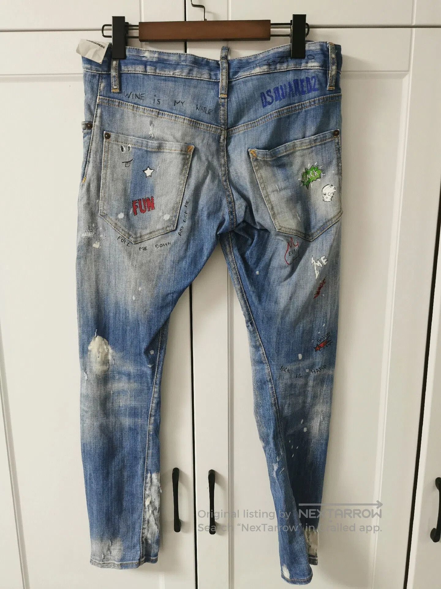 Dsquared2 Dsquared2 Classic Graffiti Denim Jeans 46. Size US 30 / EU 46 - 2 Thumbnail